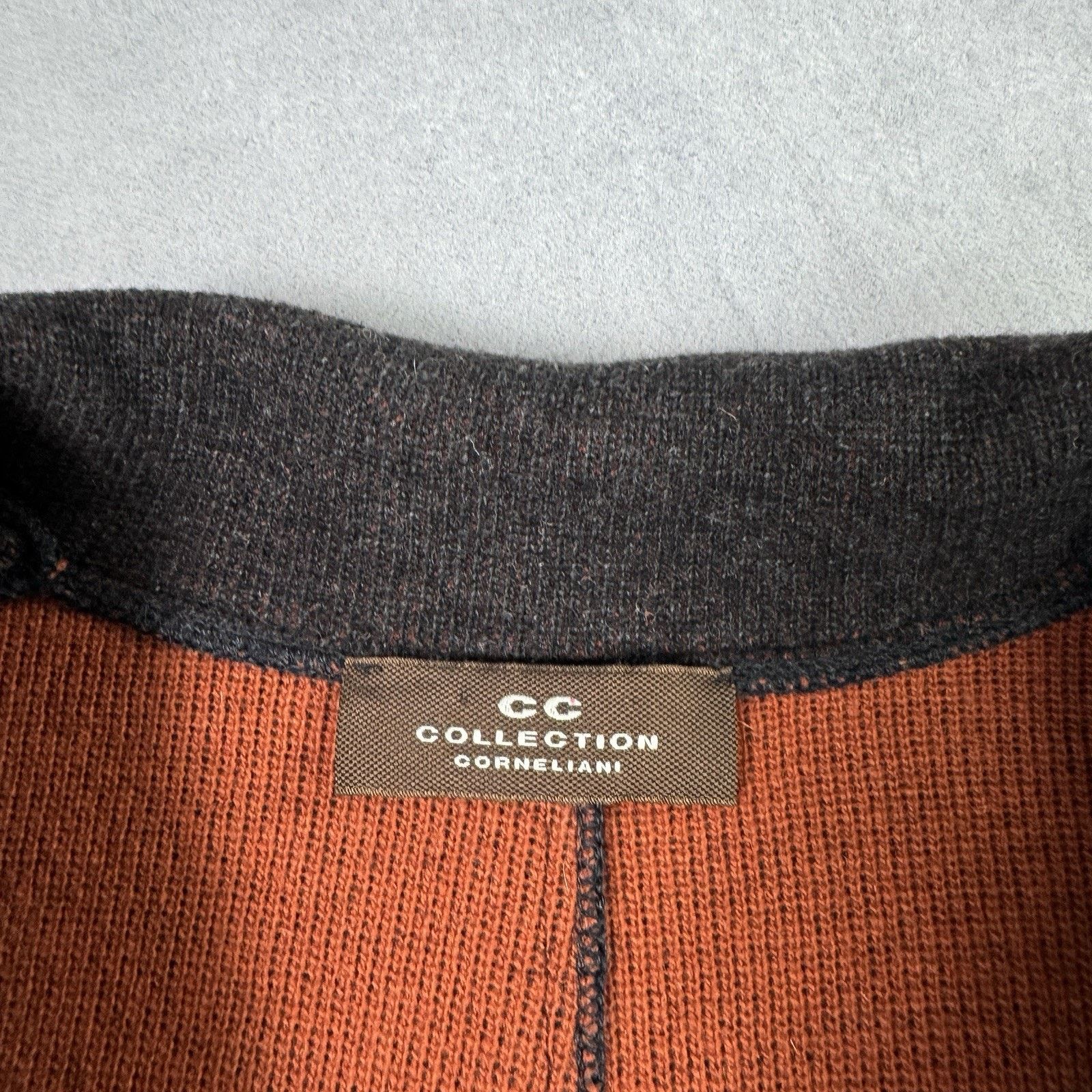 Corneliani Cc Corneliani Collection Blazer Cardigan Wool Size 52 Brown Size US L / EU 52-54 / 3 - 12 Thumbnail