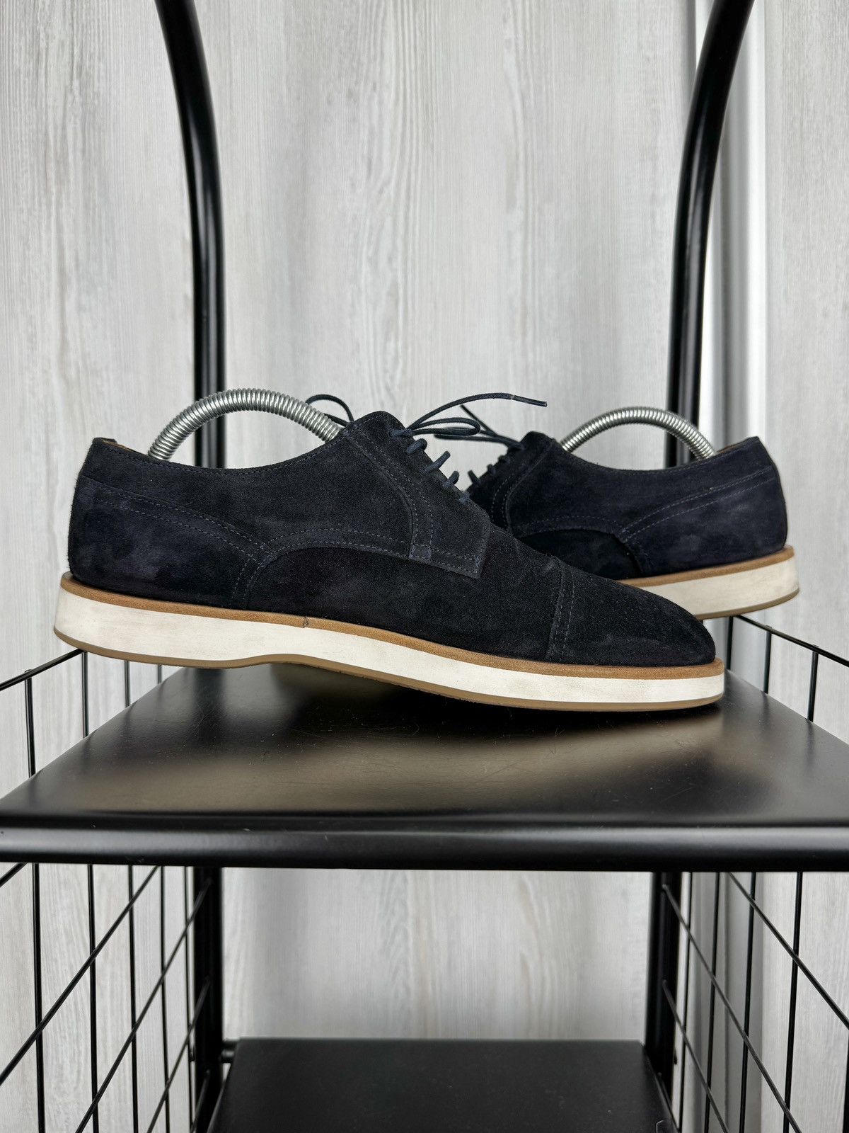 Hugo Boss Boss Hugo Boss Men's Oracle Derby blue suede Size US 8.5 / EU 41-42 - 9 Thumbnail