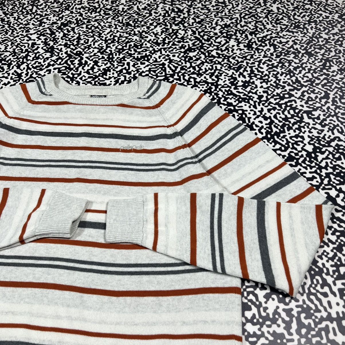 Pelle Pelle Vintage Y2K Pelle Pelle Striped Boxy Sweater Rap 90s Style Size US XXL / EU 58 / 5 - 5 Thumbnail