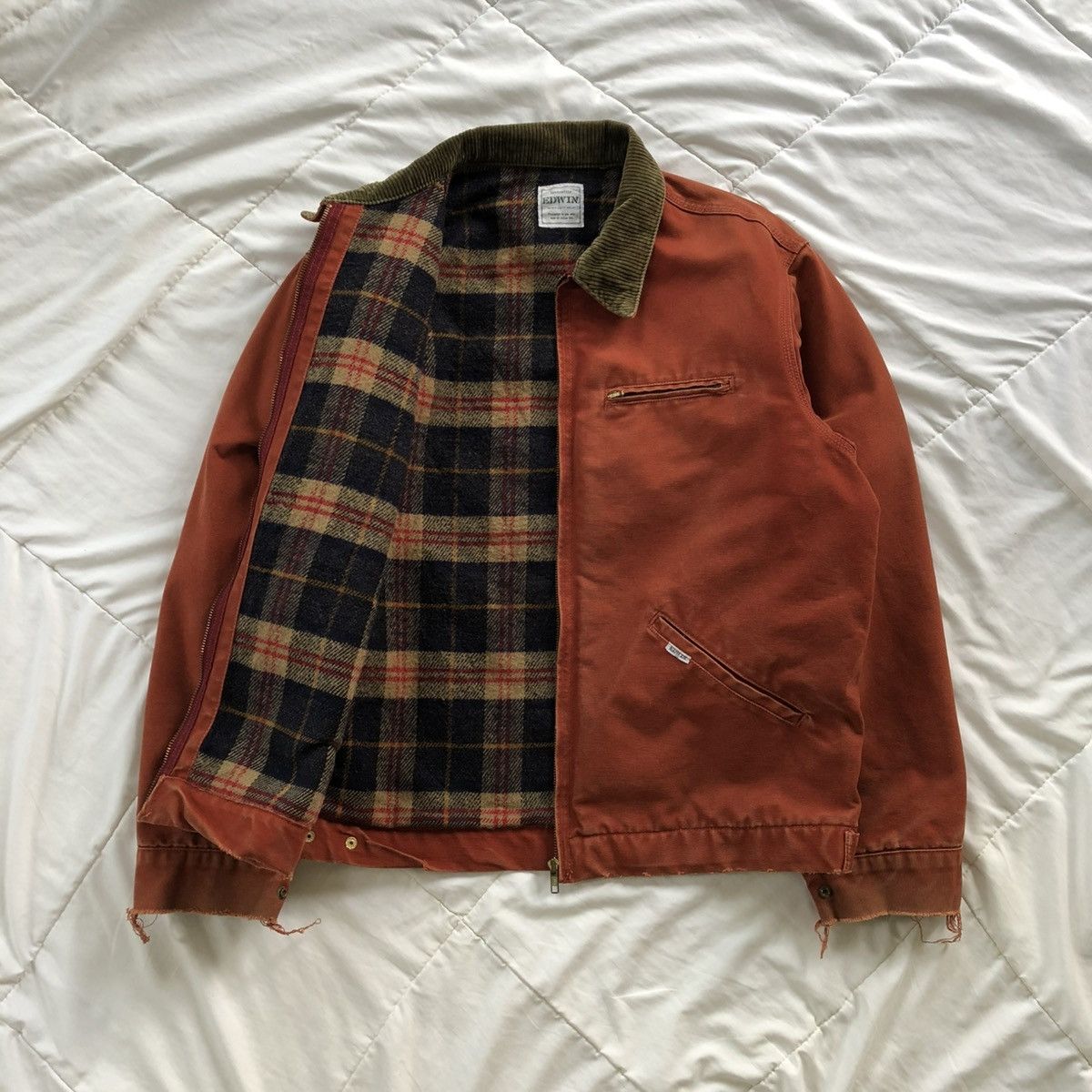 Edwin EDWIN 90s Distressed Detroit Jacket Size US XL / EU 56 / 4 - 2 Thumbnail