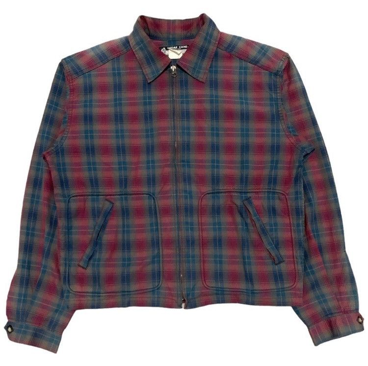 Plaid Jacket Japanese Tartan Harrington Workwear Mens S/M