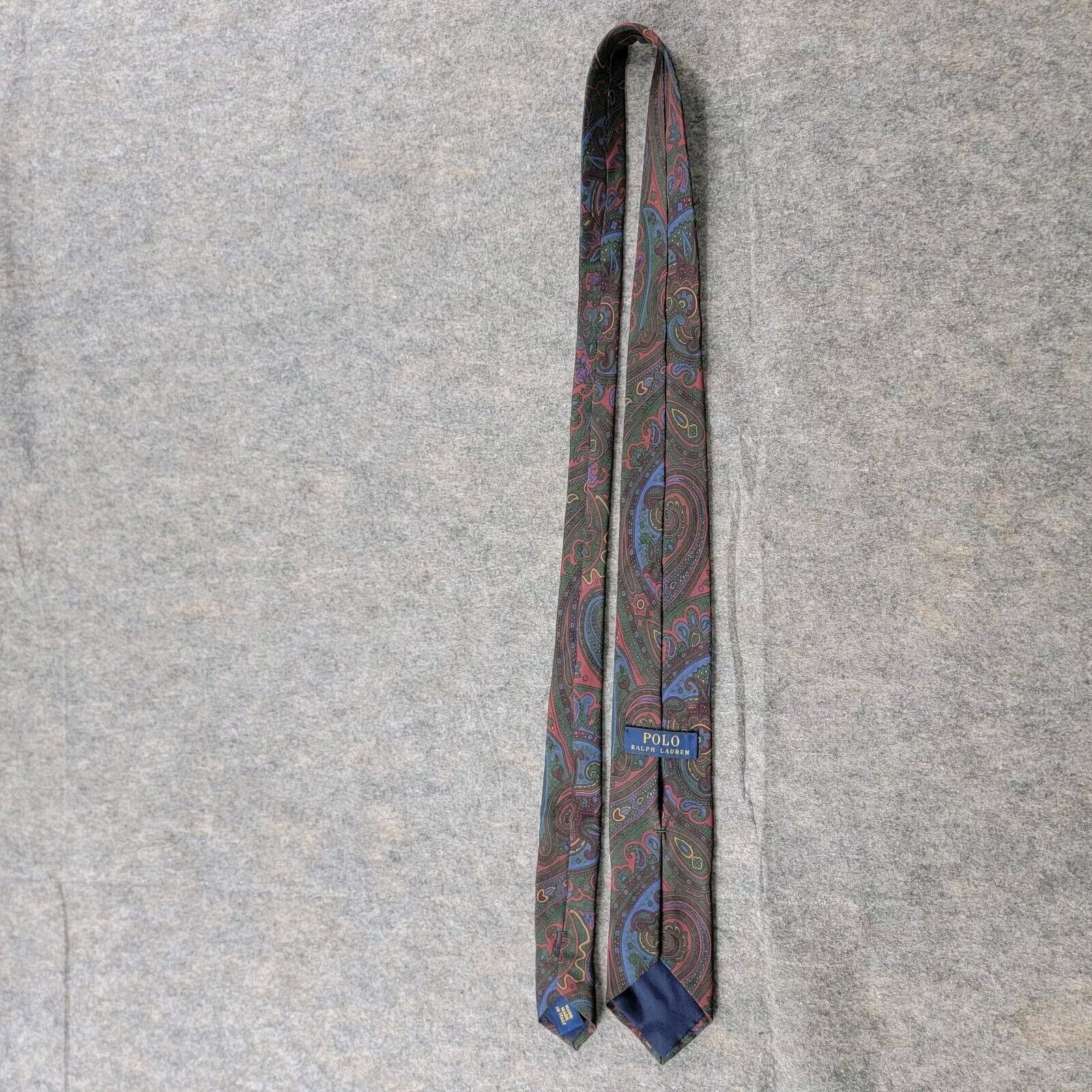 Polo Ralph Lauren Polo Ralph Lauren Silk Slim Skinny Neck Tie Paisley Size ONE SIZE - 2 Thumbnail