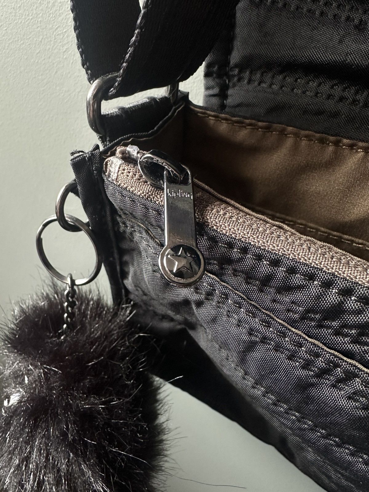 Japanese Brand Kipling Cossbody Black Monkey Nylon Bag Size ONE SIZE - 5 Thumbnail