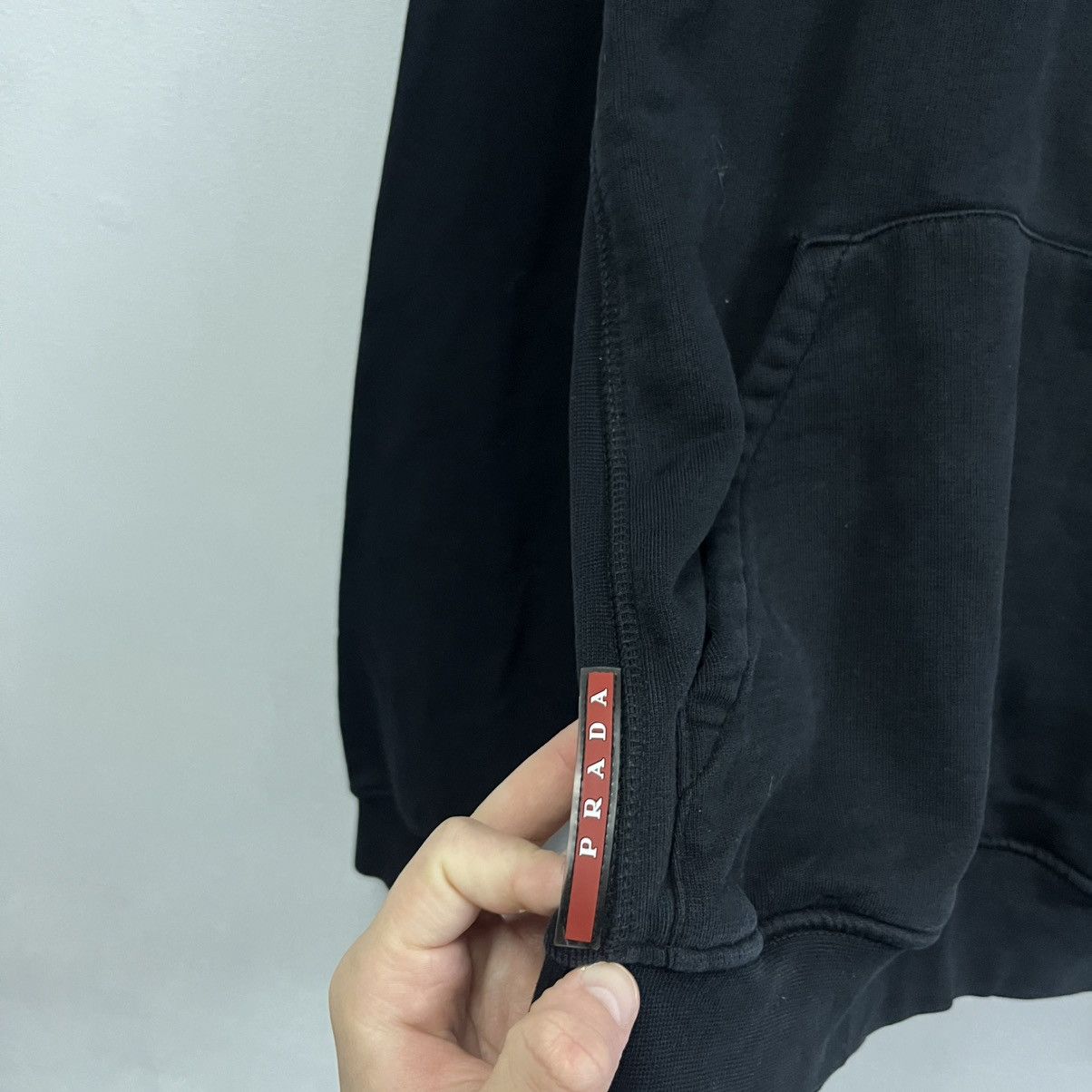 Prada Vintage Prada Hoodie Red Tab Size US L / EU 52-54 / 3 - 4 Thumbnail