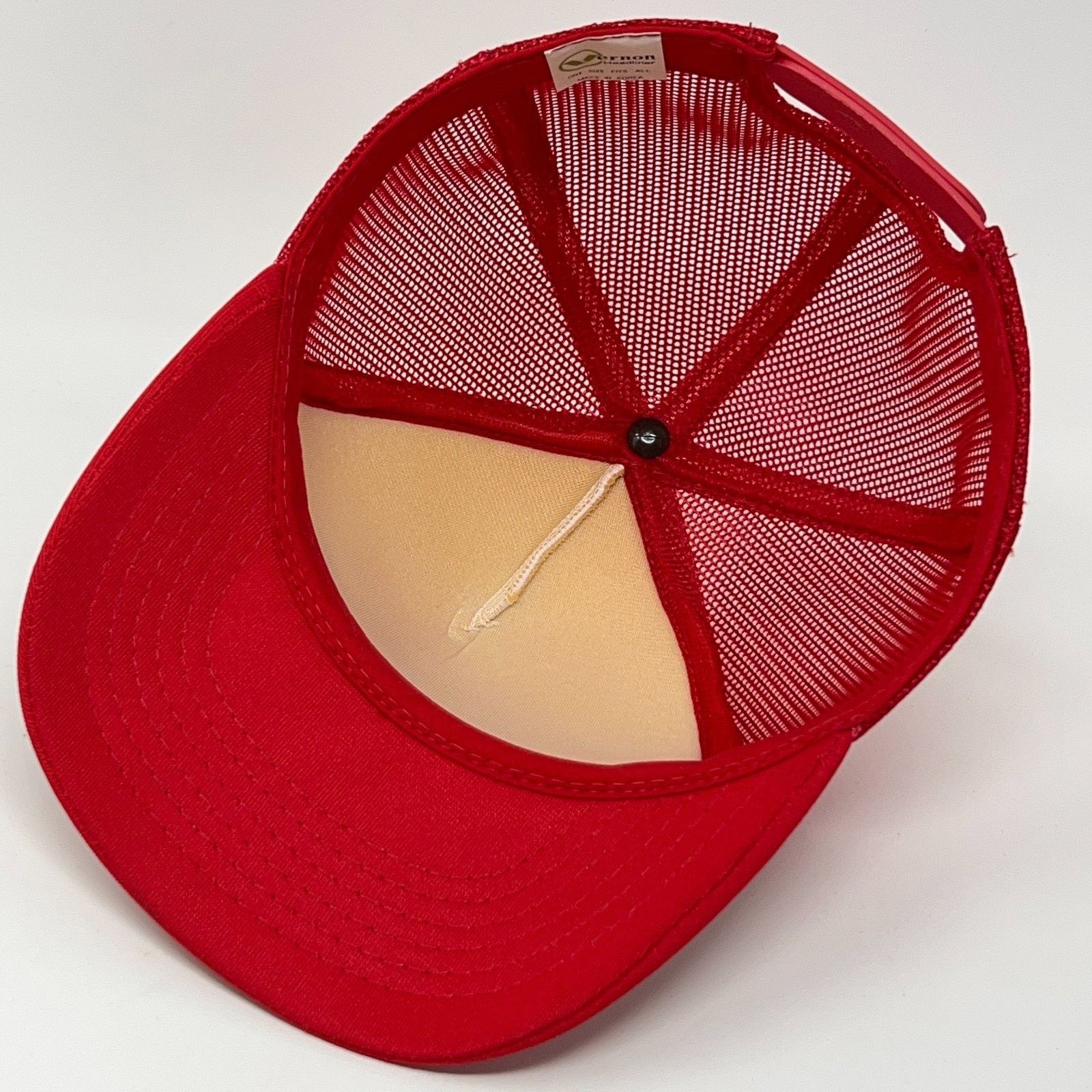 Vintage Vintage 80s Henris Supply Inc Trucker Hat Baseball Cap Red Size ONE SIZE - 4 Thumbnail