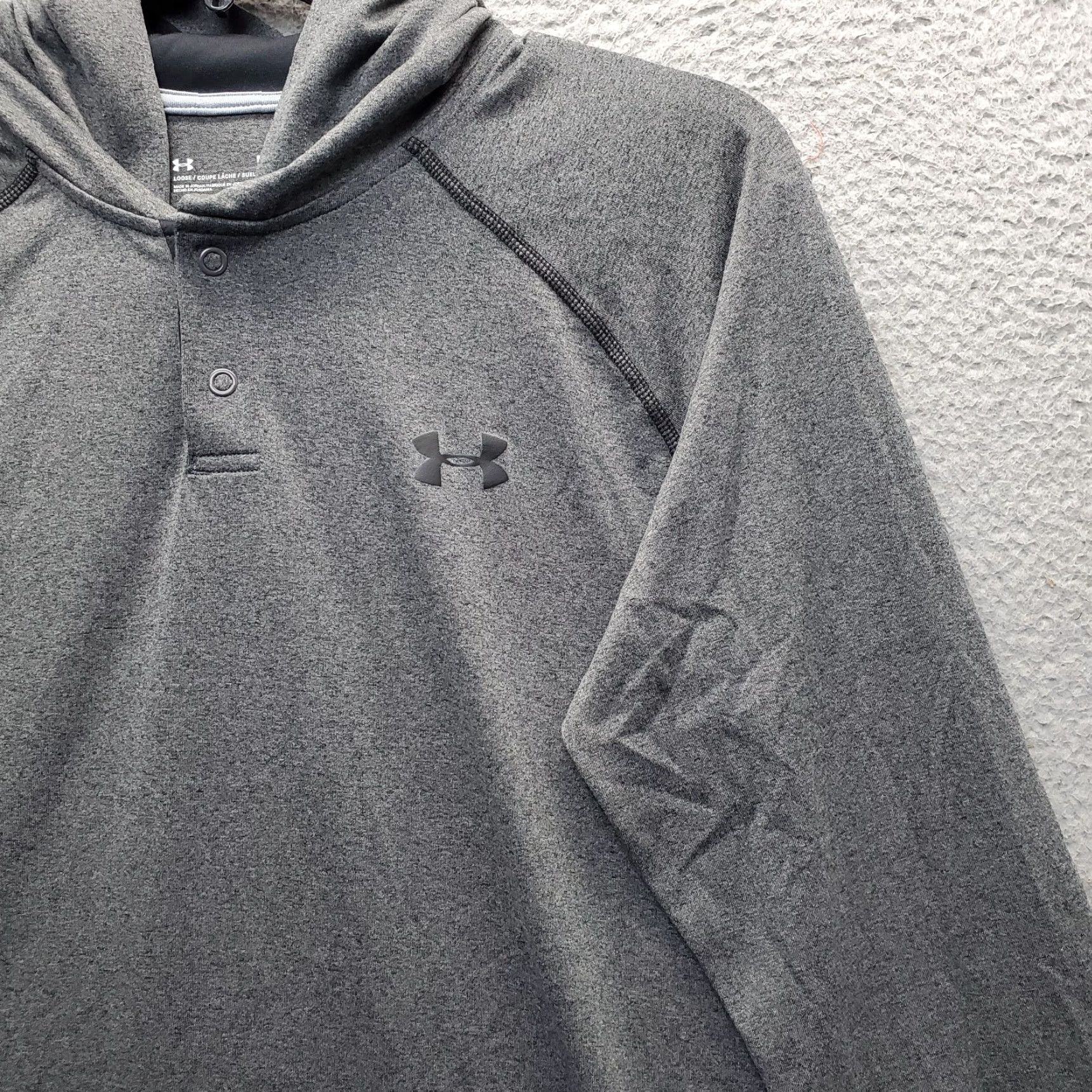 Under Armour Under Armour Hoodie Mens M Gray Regular Fit HeatGear Long Sleeve Logo Size US M / EU 48-50 / 2 - 7 Thumbnail