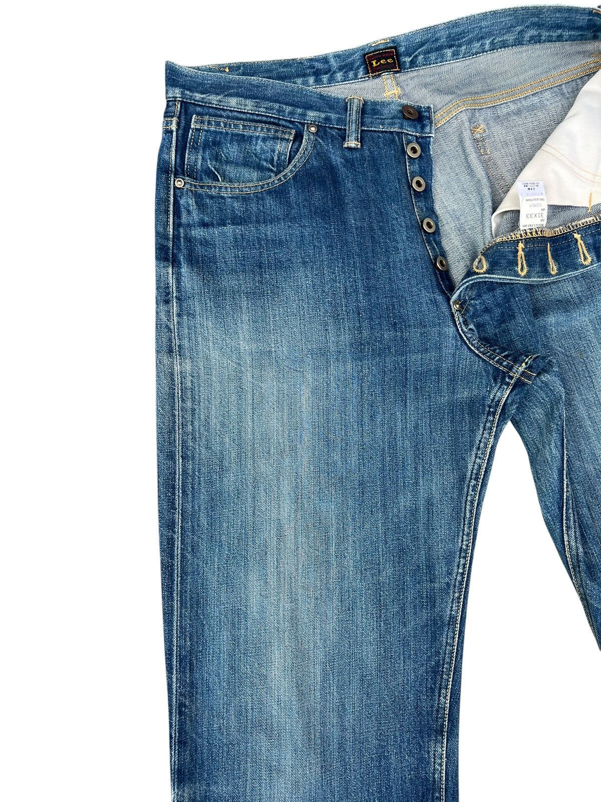 Lee Vintage Lee Lot 02101 Sanforized Faded Denim Selvedge Jeans Size US 31 - 8 Thumbnail