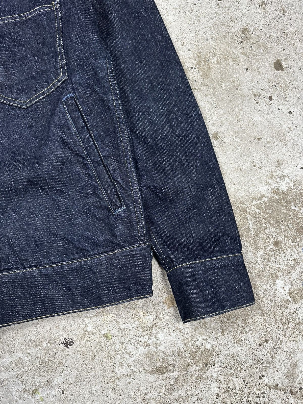 Adidas Vintage Adidas One Pocket Denim Jacket Navy Jeans Size US S / EU 44-46 / 1 - 3 Thumbnail