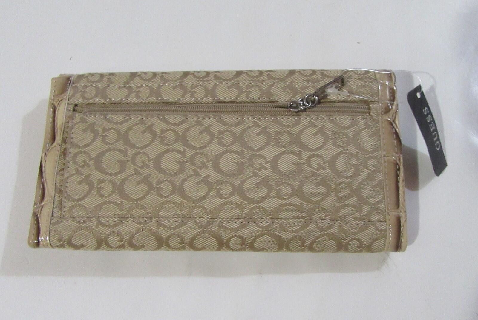 Guess Guess Womens Network SLG Trifold Wallet Moose Beige Size ONE SIZE - 2 Thumbnail
