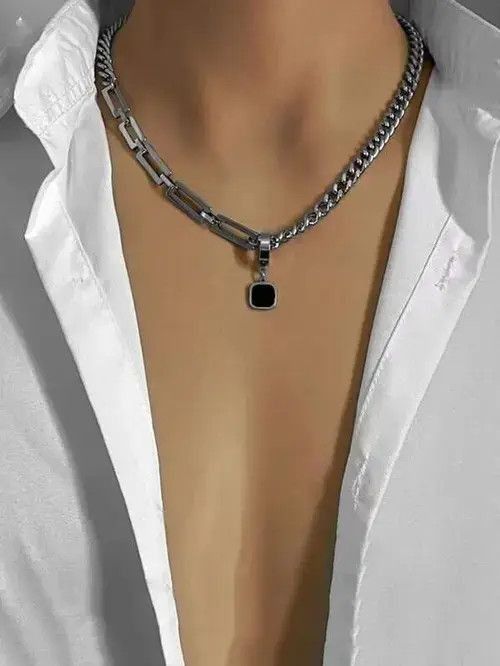 Jewelry x Vintage Eternal Vine Cuban Chain Domineering Thick Bracelet in Silver, Men's