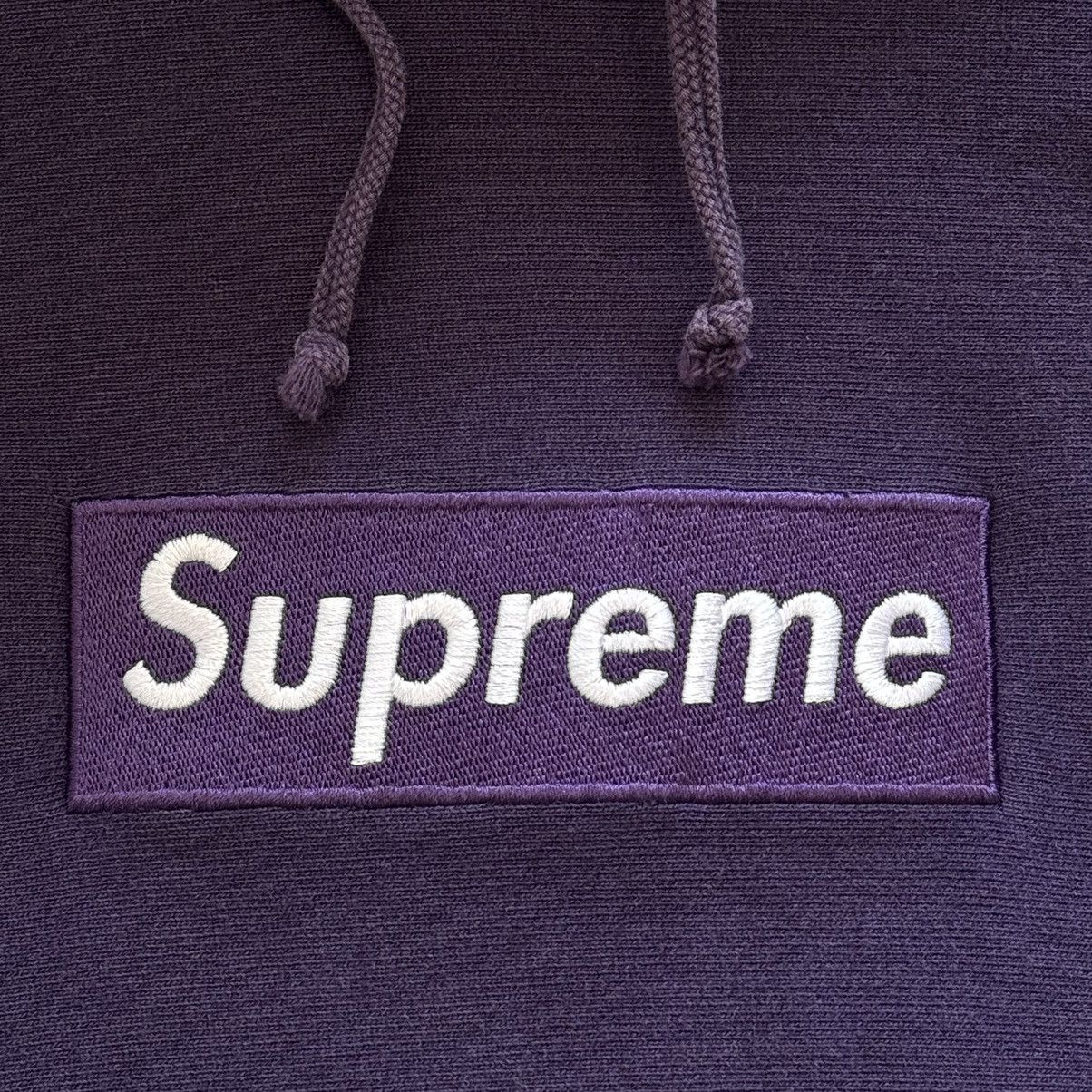 Supreme × Vintage 2001 Supreme Purple Box Logo Hoodie Size US M / EU 48-50 / 2 - 3 Thumbnail