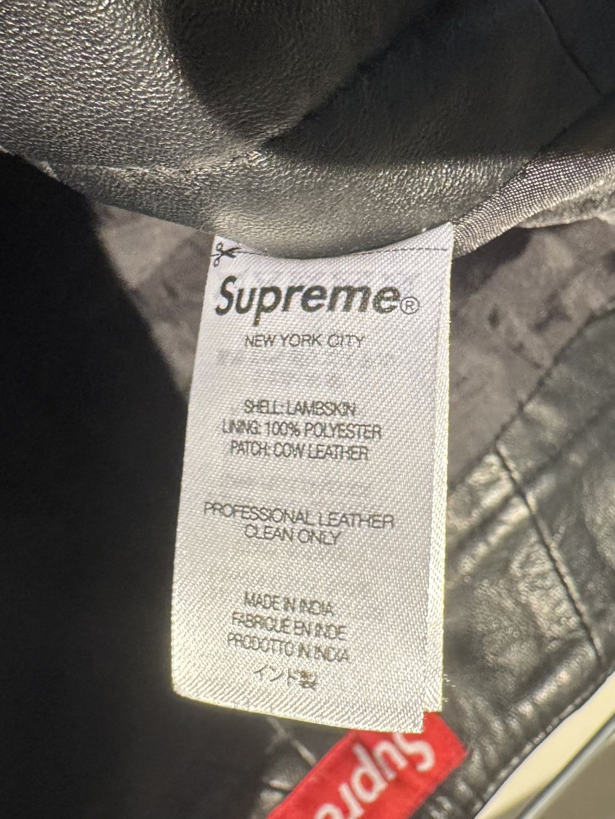 Supreme Patchwork Leather Pants