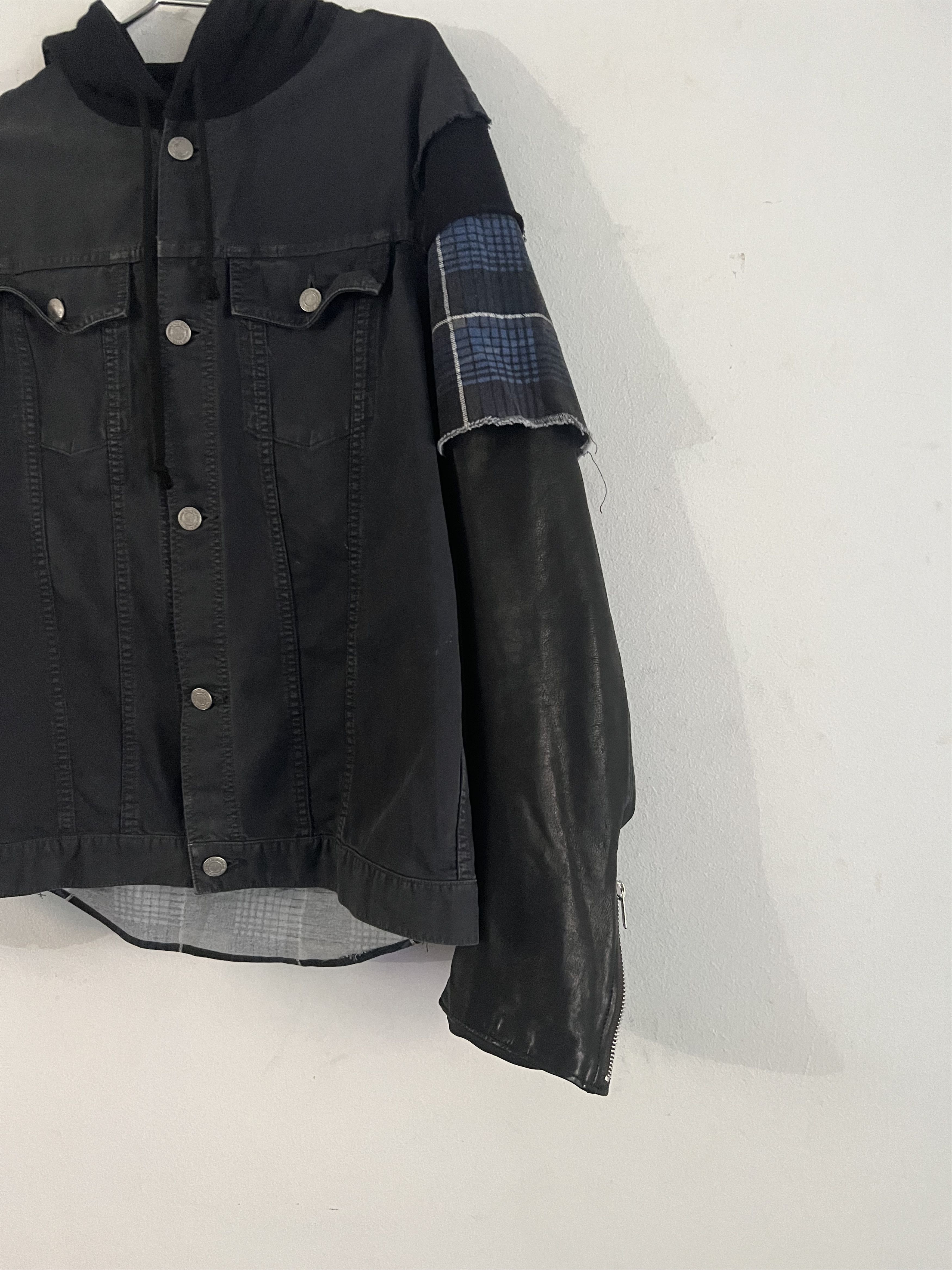 Undercover SS12 Hybrid Denim Leather Jacket Size US L / EU 52-54 / 3 - 6 Thumbnail