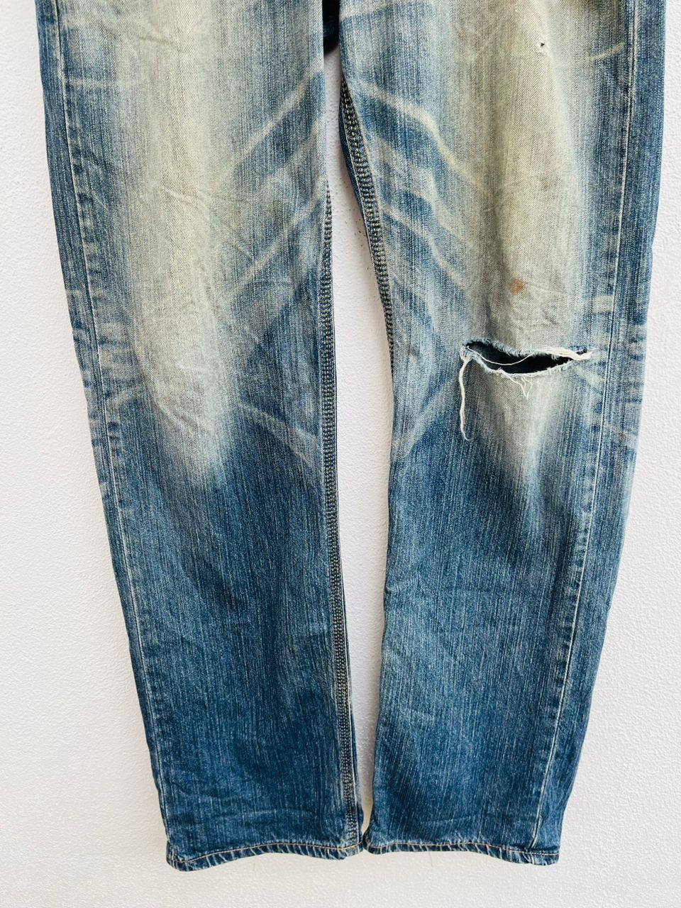 Edwin × Japanese Brand Vintage Edwin Exclusive XV Distressed Japanese Fashion Style Size US 35 - 4 Thumbnail