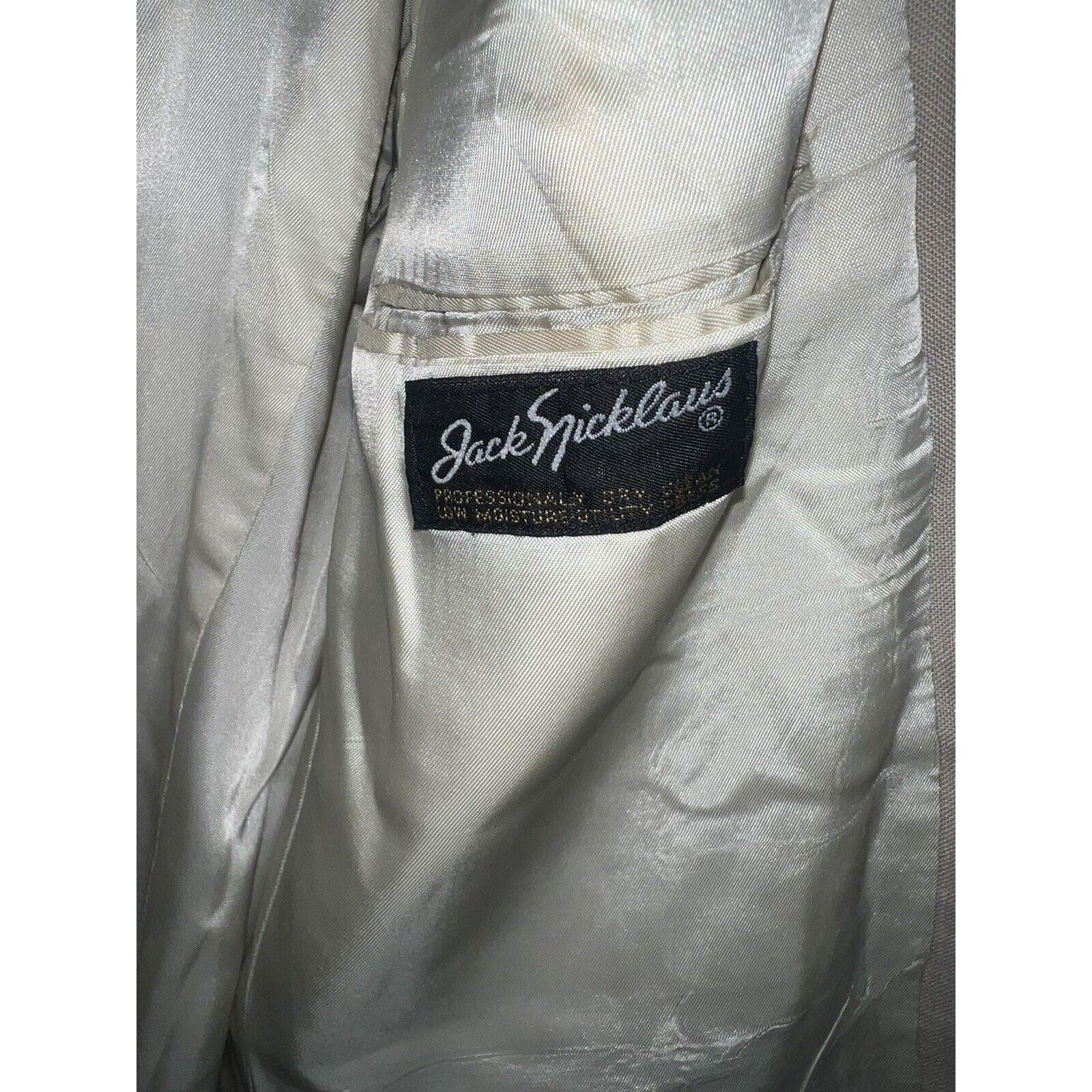Hart Schaffner Marx Hart Schaffner Marx Sport Coat Beige Jack Nicklaus Blazer44R Size 44R - 8 Thumbnail
