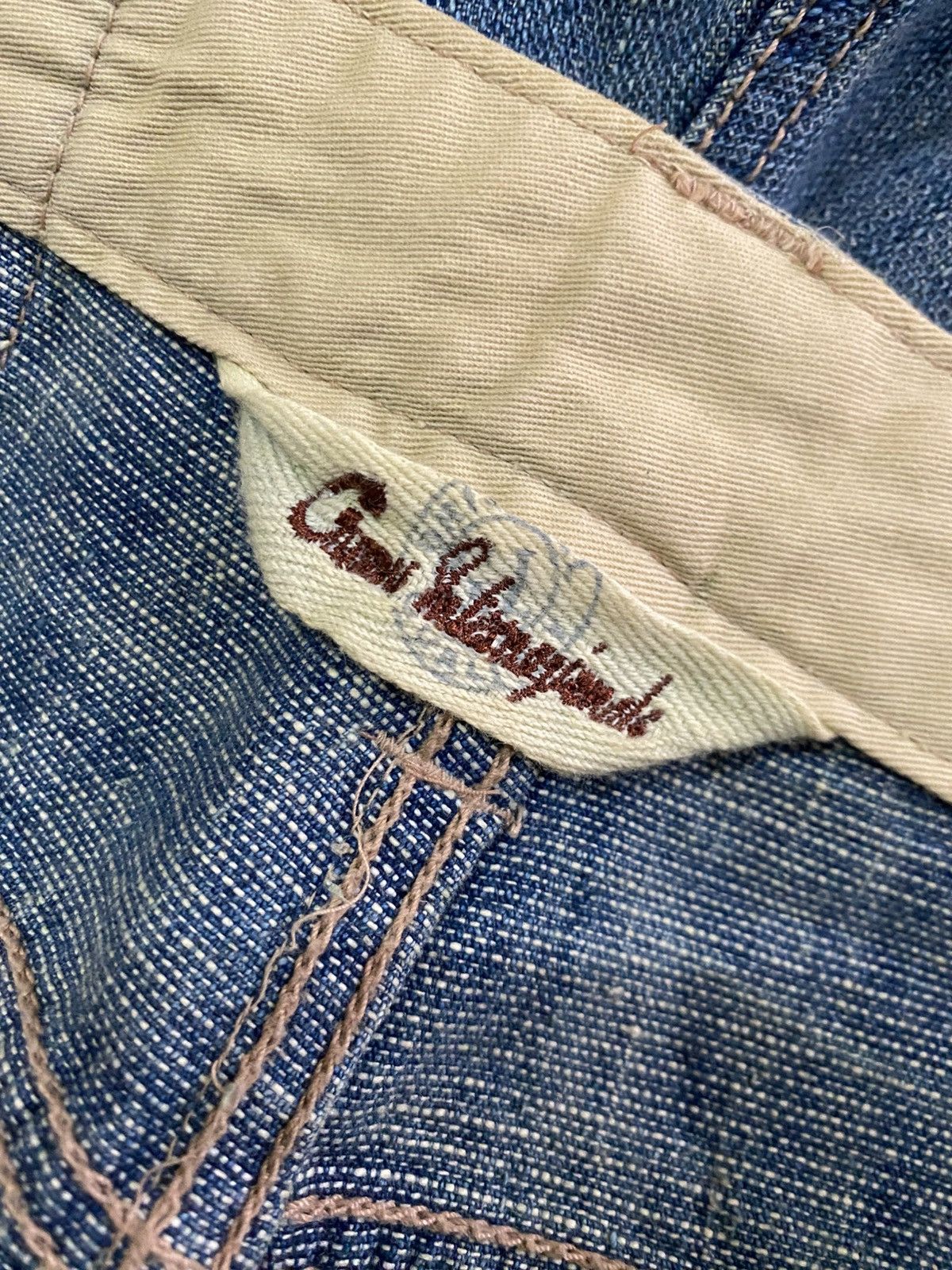 If Six Was Nine 🔥 HOT🔥 DISTRESSED PatchWk Boro Denim Avant Garde Punk Gothic Size US 34 / EU 50 - 7 Thumbnail