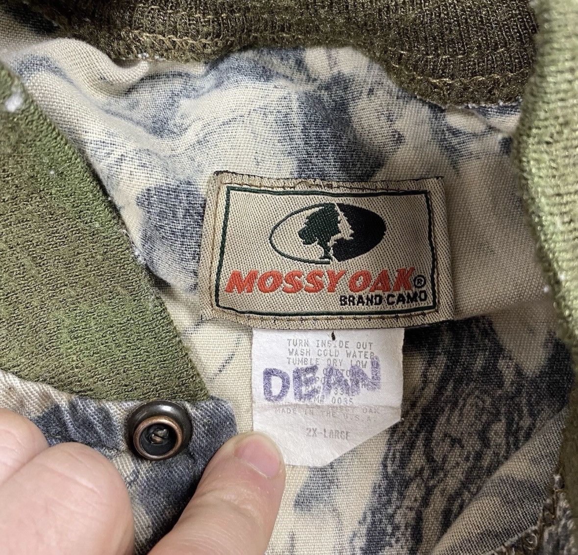 Mossy Oaks Mossy Oak Leaf Camouflage Bomber Jacket Mens USA Snap 2XL Size US XXL / EU 58 / 5 - 7 Thumbnail