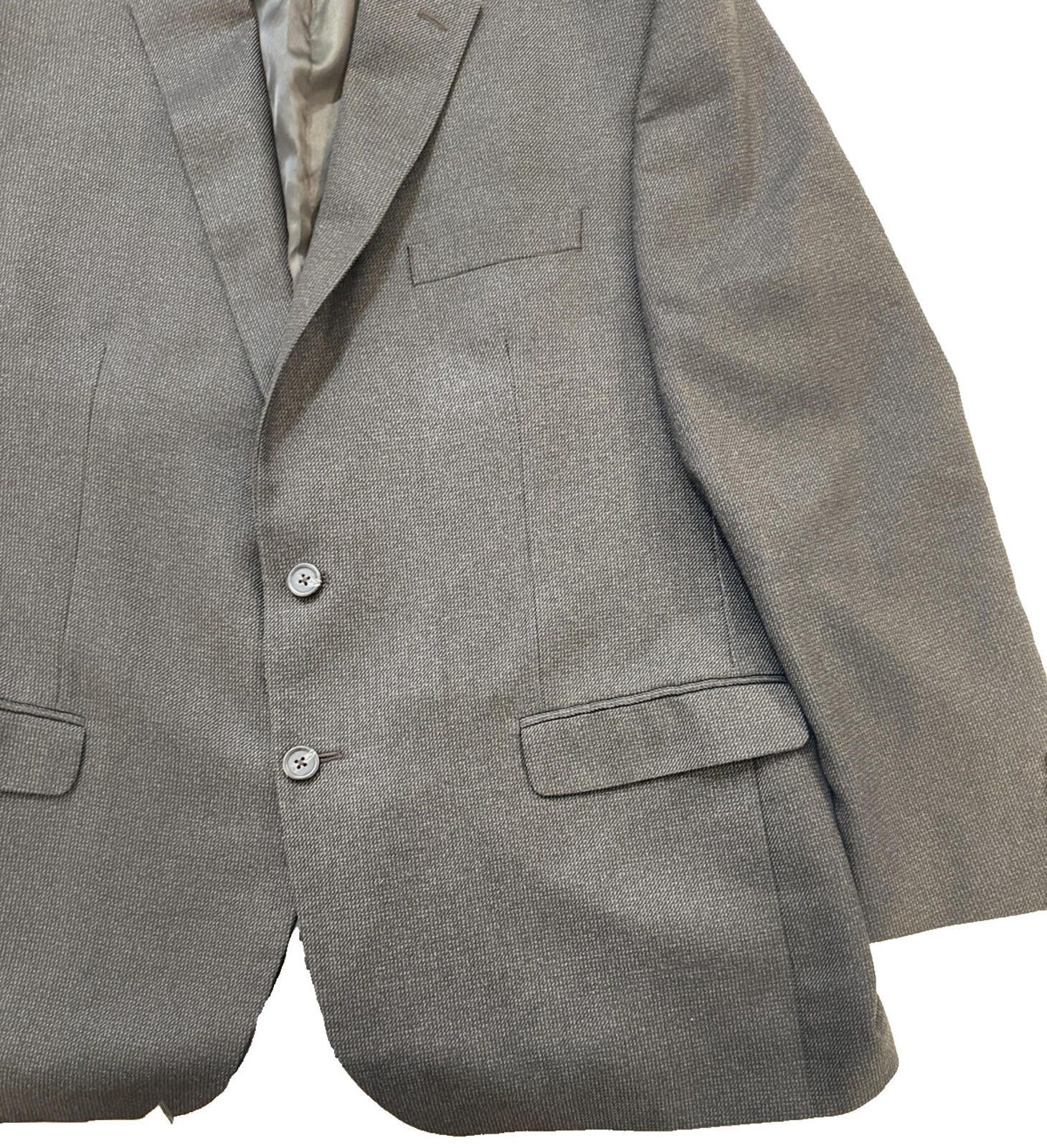 Chaps Ralph Lauren Blazer Mens 46R Gray Sport Coat Quiet Money Size 46R - 6 Thumbnail