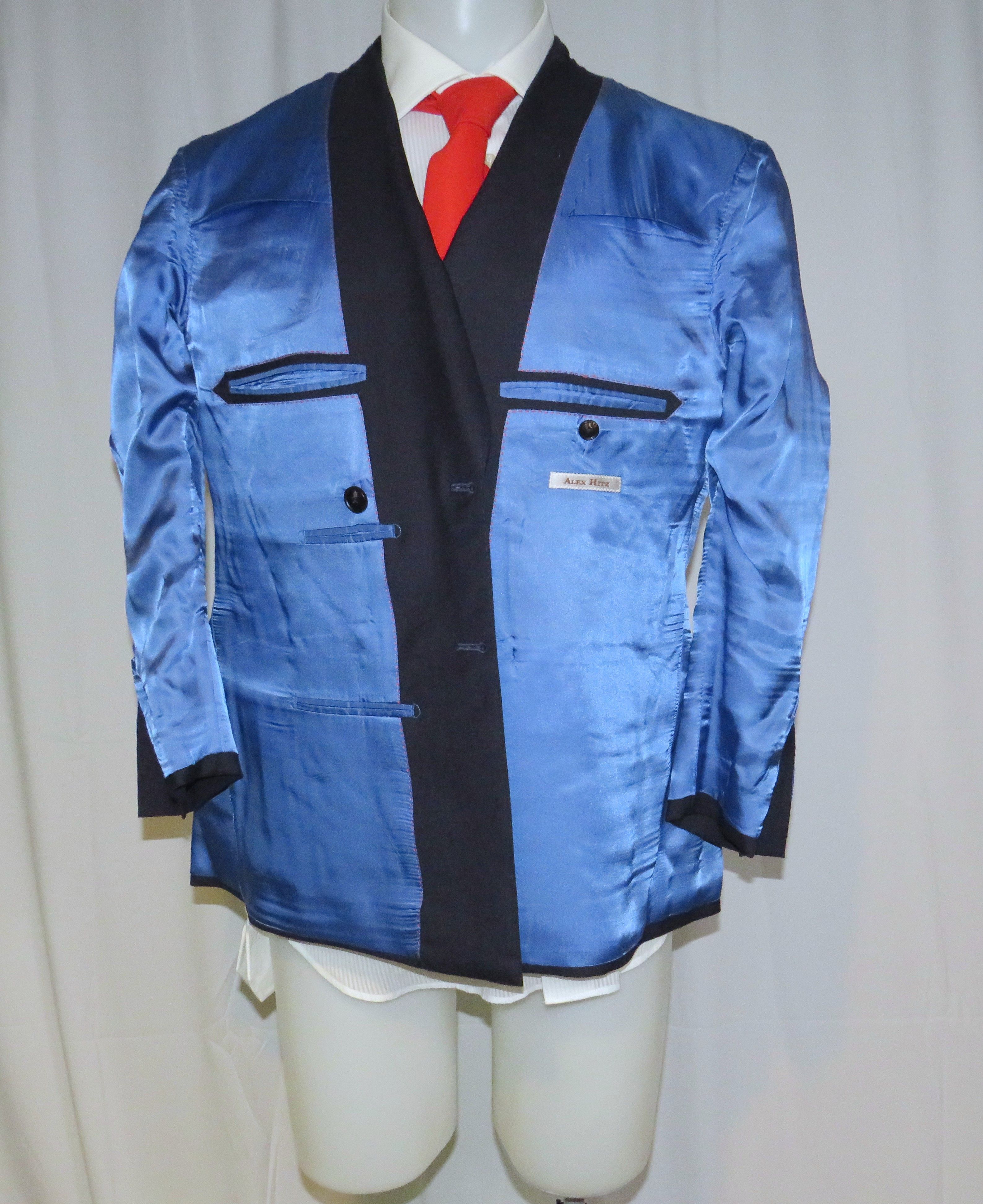 Other Alex Hitz Navy Gold Button Double Breasted Blazer 40S Size 40S - 11 Thumbnail