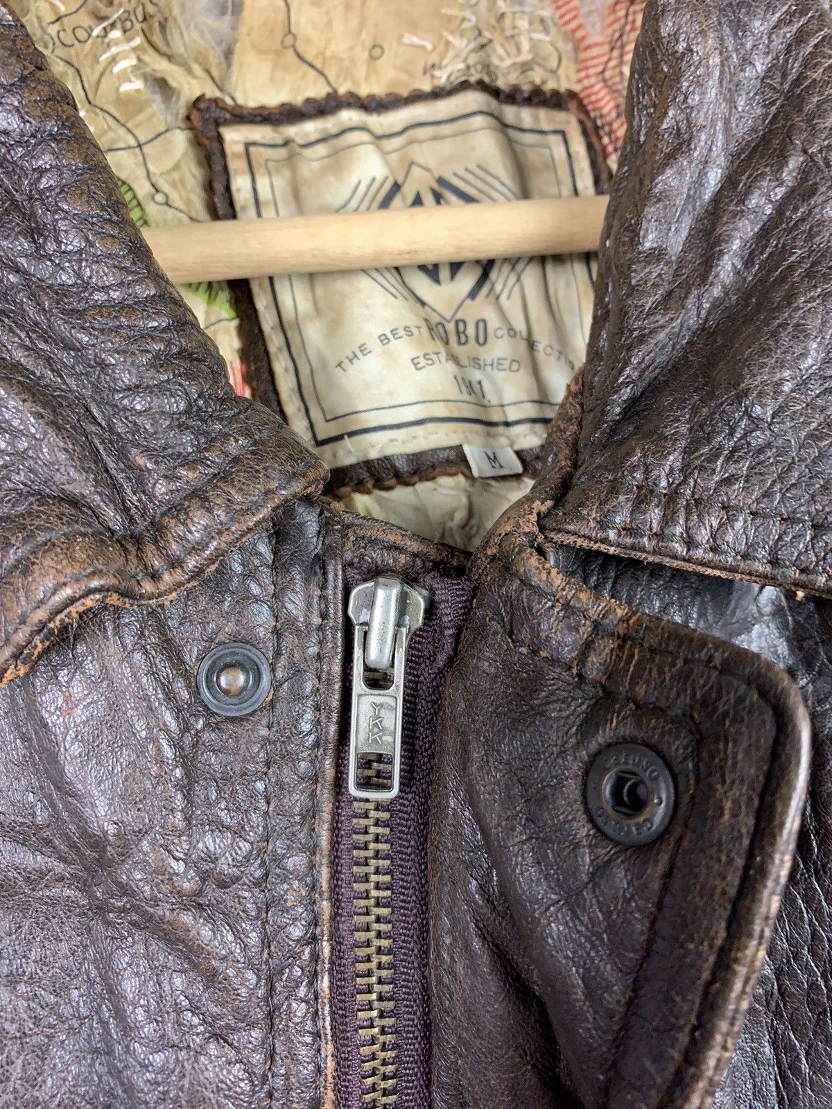 Vintage Vintage 90s Robo Leather Bomber Jacket Size US M / EU 48-50 / 2 - 16 Thumbnail
