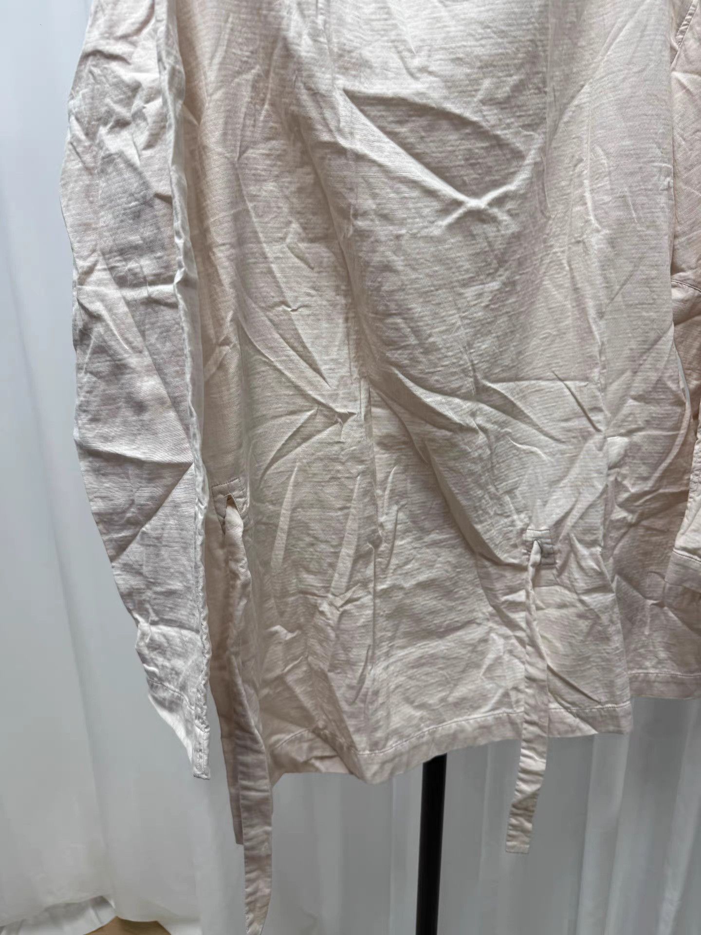 Issey Miyake Issey Miyake Lace-Up Mock Neck Sweatshirt K20 Size US M / EU 48-50 / 2 - 2 Thumbnail