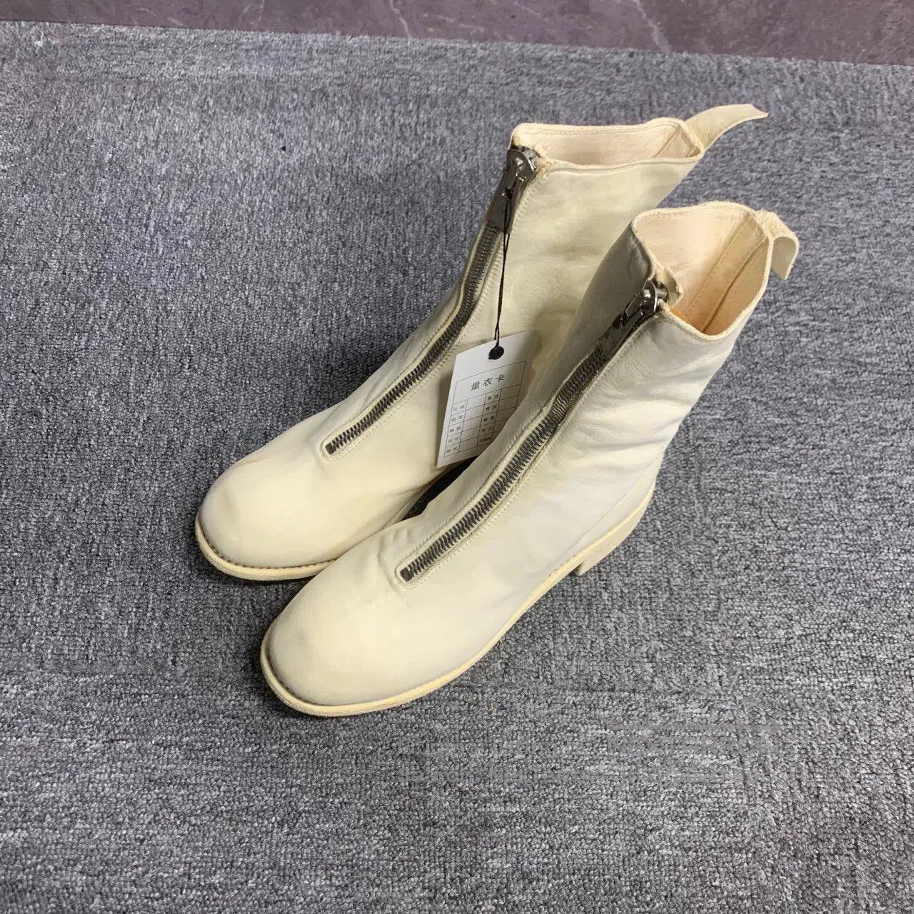 Bottega Veneta Bottega Veneta Pl2 front zipper leather boots| Size US 7 / IT 37 - 1 Thumbnail