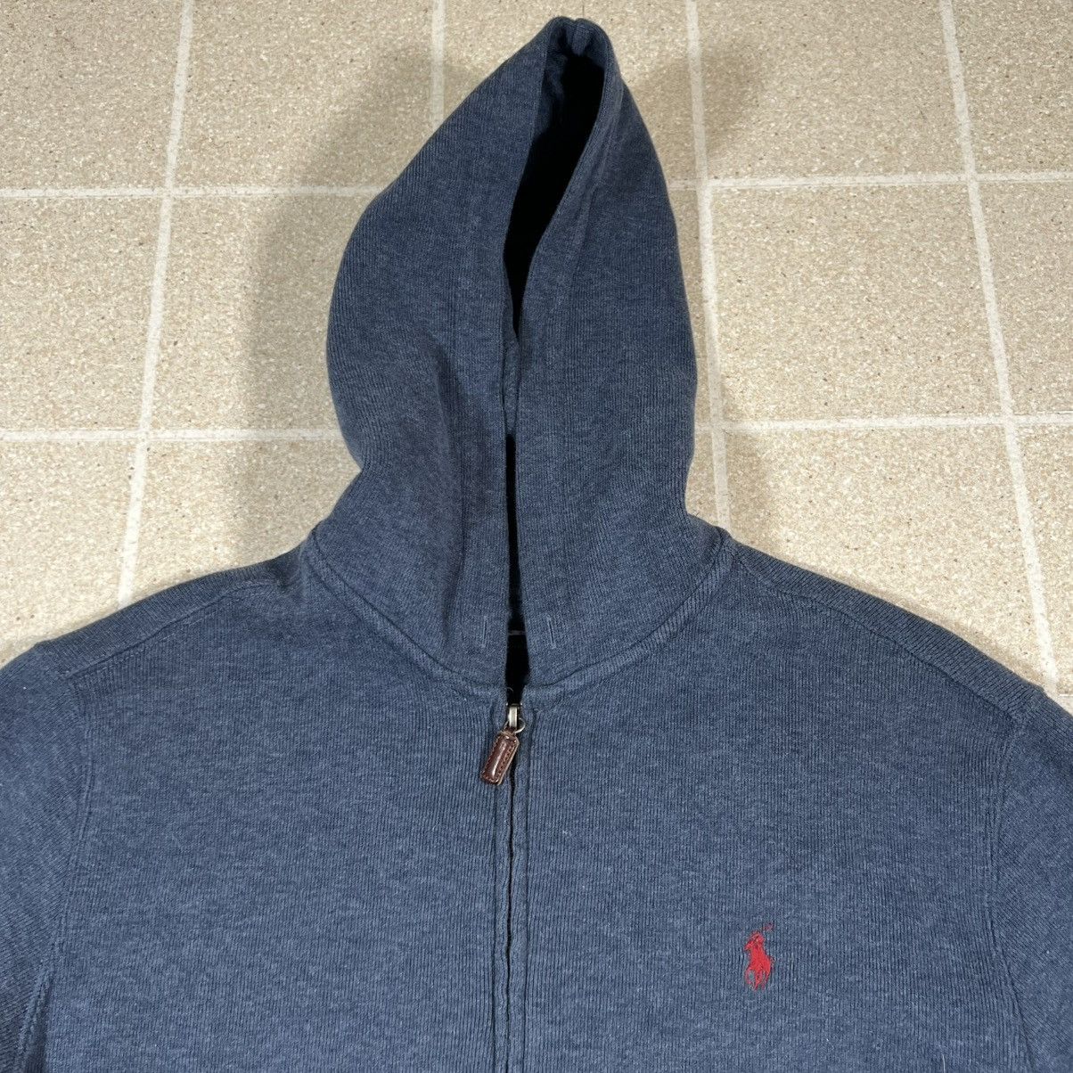 Polo Ralph Lauren Vintage Polo Ralph Lauren Blue Zip Up Hoodie Sweatshirt sz M Size US M / EU 48-50 / 2 - 2 Thumbnail