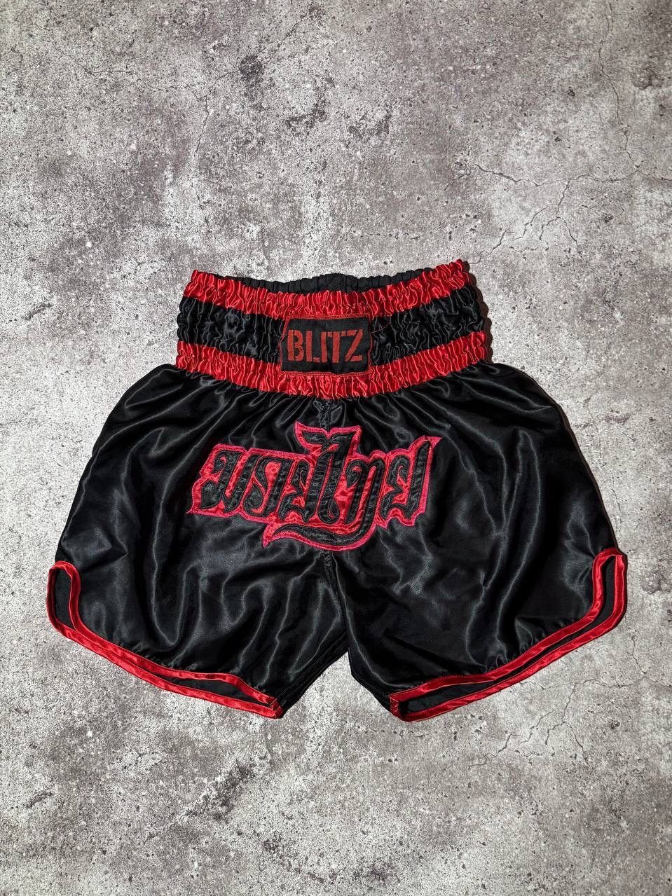 Vintage Vintage Blitz Boxing Shorts Muay Thai Kickboxing Size US 34 / EU 50 - 1 Thumbnail