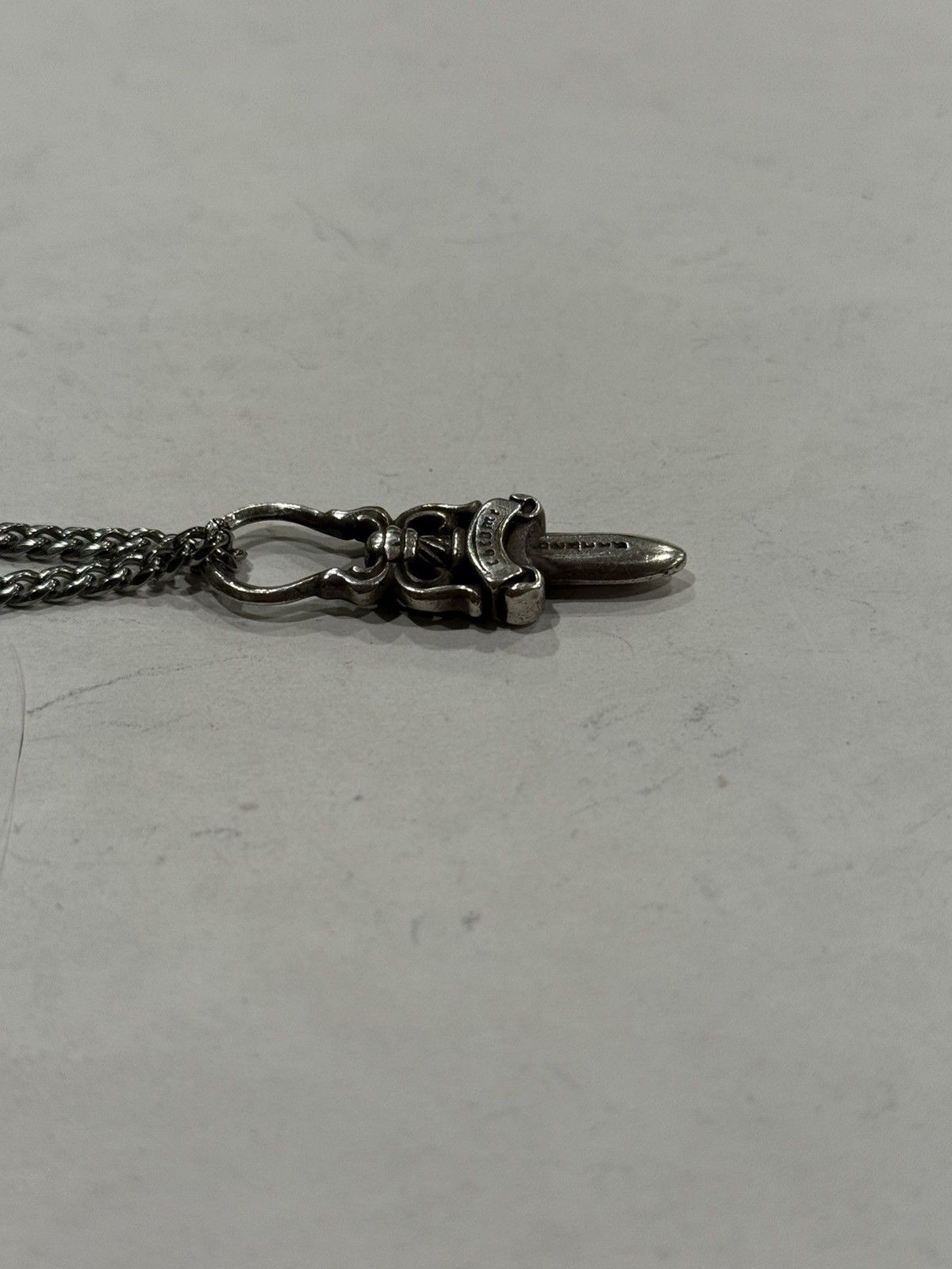 Chrome Hearts Chrome Hearts Dagger Pendant Silver Cuban Chain Necklace 925 Size ONE SIZE - 7 Thumbnail