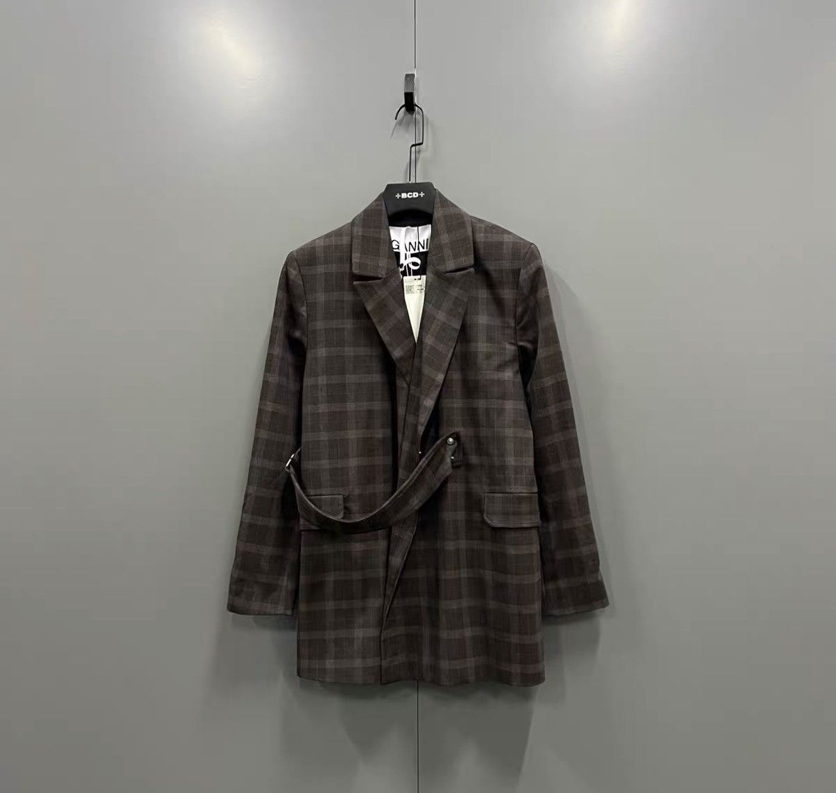 Ganni Ganni Plaid Wrap Blazer J41 Size XS / US 0-2 / IT 36-38 - 1 Thumbnail