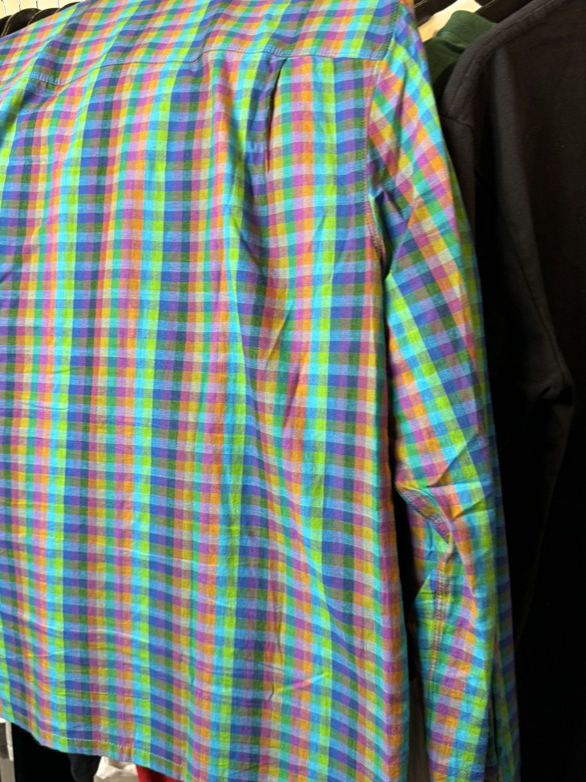 Prada Prada MultiColor Plaid Cotton Button Up Long Sleeve Shirt Size US M / EU 48-50 / 2 - 6 Thumbnail