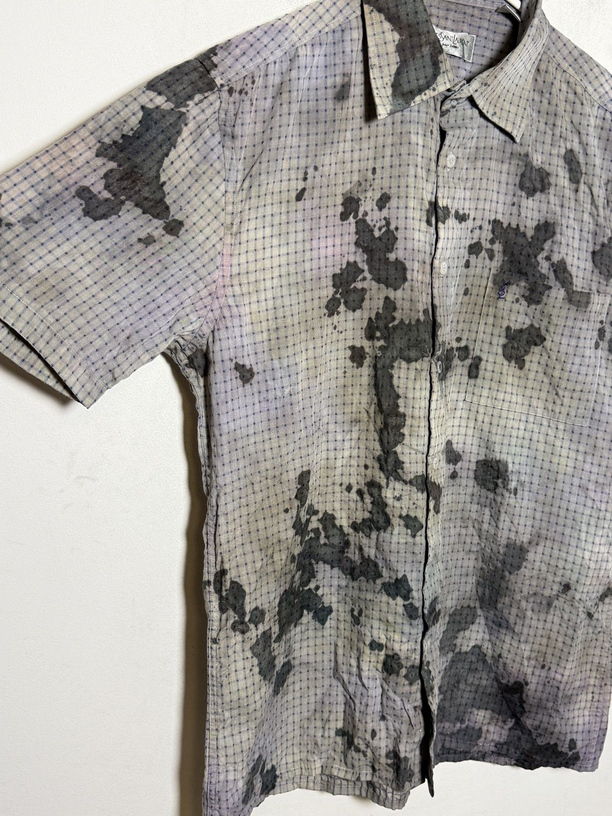 Yves Saint Laurent Vintage Yves Saint Laurent pour homme short sleeve shirt Size US M / EU 48-50 / 2 - 5 Thumbnail