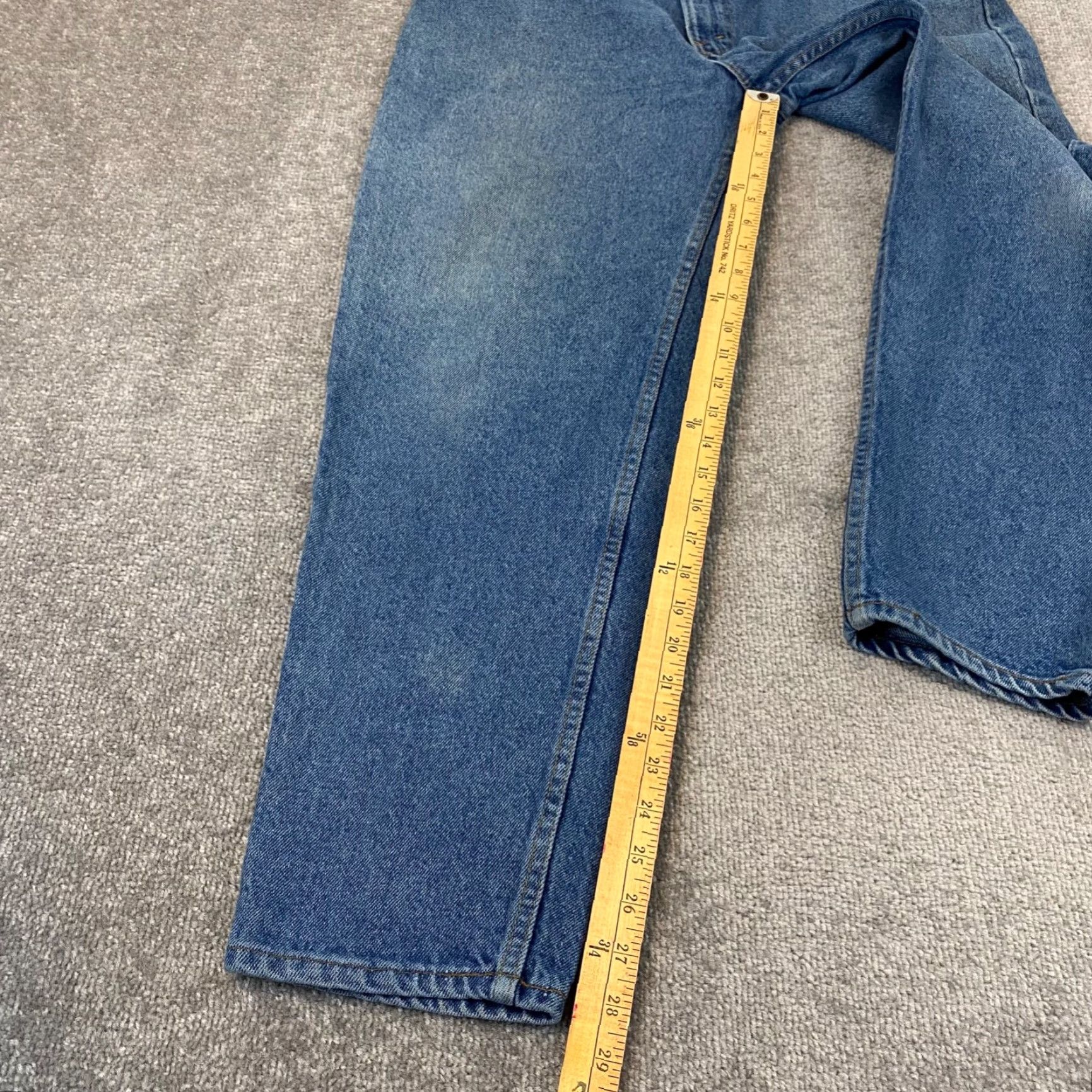 Levi's LEVI'S 550 Jeans Mens 36x30 Blue Light Wash Denim 90s Vintage Straight Pants Size US 36 / EU 52 - 4 Thumbnail