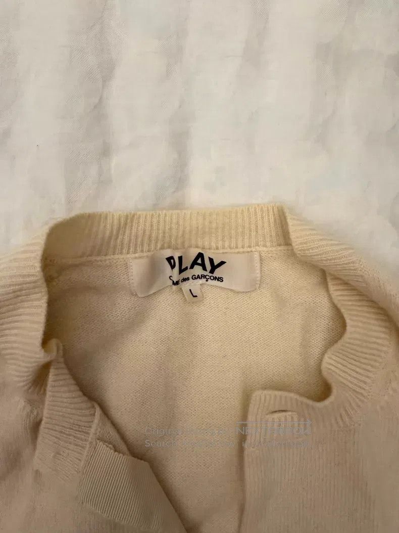 Comme des Garcons Comme des Garcons Wool Cardigan - Beige Size L / US 10 / IT 46 - 2 Thumbnail
