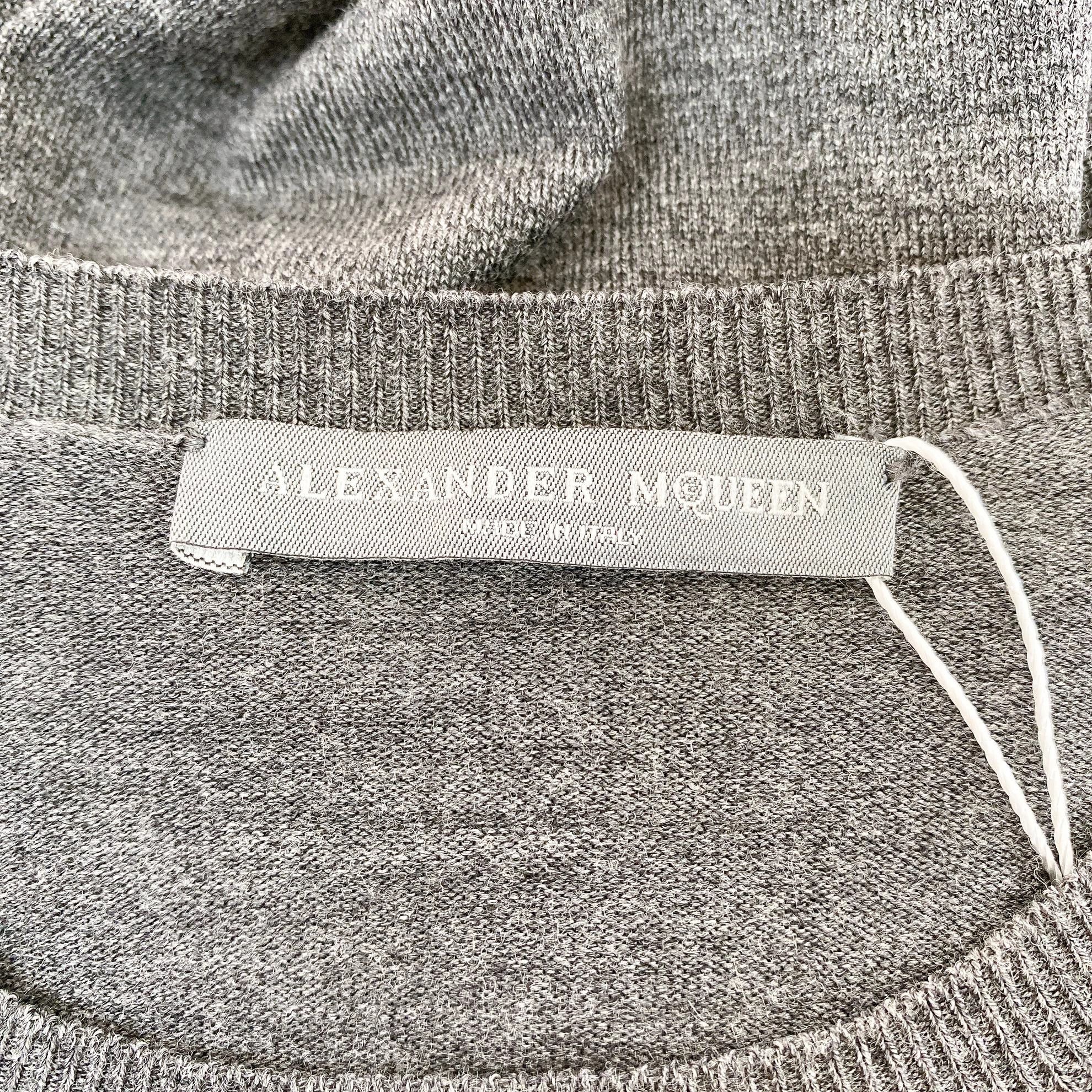 Alexander McQueen Alexander McQueen Knit Dress Gray M Stretchy Size M / US 6-8 / IT 42-44 - 7 Thumbnail