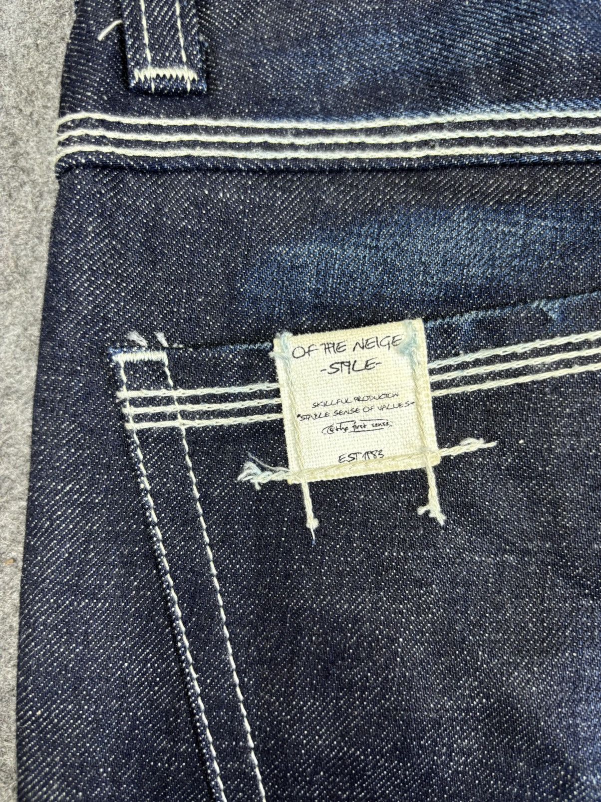 Japanese Brand 💥Flare💥Insane Style Of The Niege Raw Fades Denim K19 Size US 32 / EU 48 - 13 Thumbnail