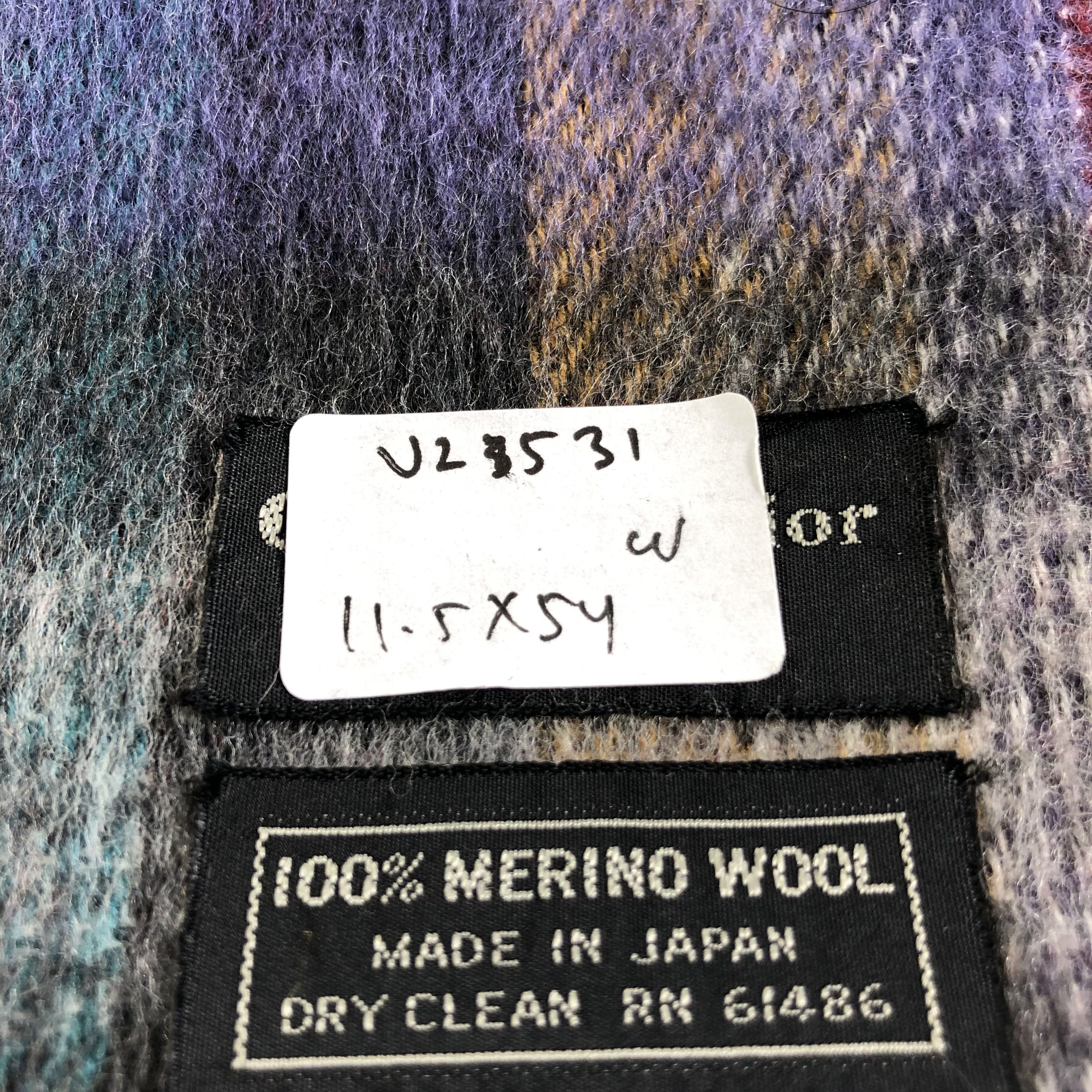 Christian Dior Monsieur Christian Dior Wool Scarf Muffler Neckwear V2531 Size ONE SIZE - 17 Thumbnail