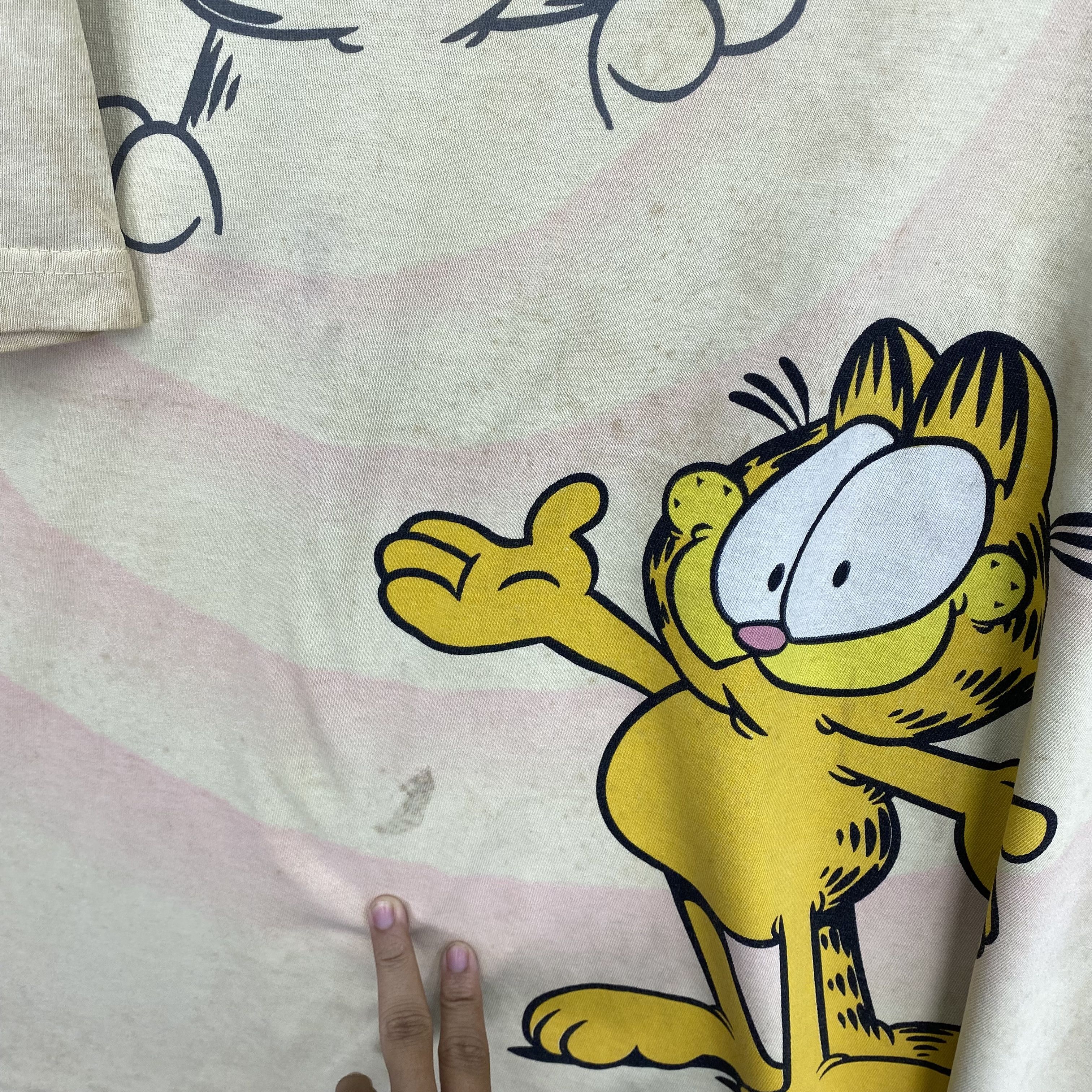 Cartoon Network Vintage 90s Garfield T-Shirt Cartoon Crewneck Tee GF10257 Size US S / EU 44-46 / 1 - 7 Thumbnail