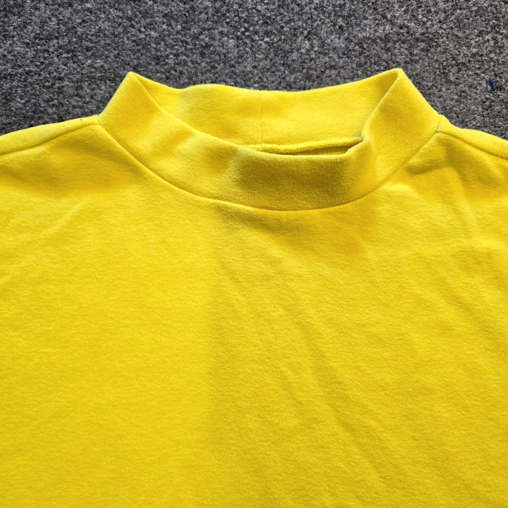 Vintage Dudley Stephens Sweater Womens Size XS Yellow High Neck Pullover Fleece Casual Winter Size XS / US 0-2 / IT 36-38 - 2 Thumbnail