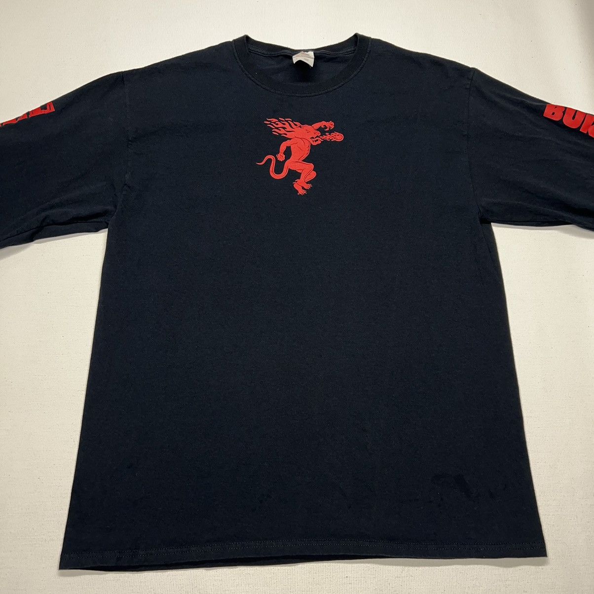 Vintage Fireball Whisky Tee Shirt Black Long Sleeve Promo Liquor Y2K Size US L / EU 52-54 / 3 - 2 Thumbnail