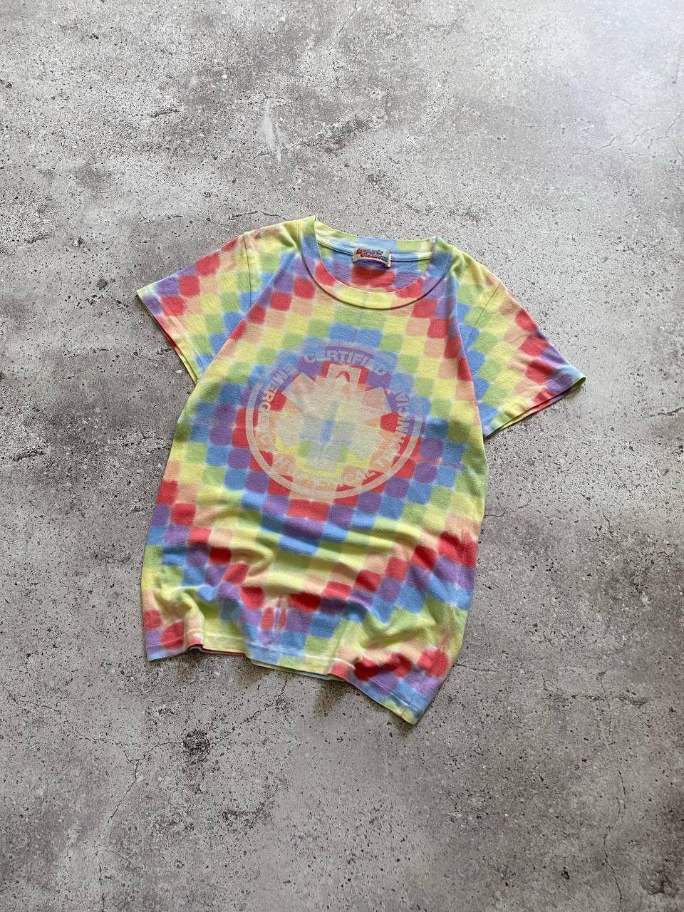 Hysteric Glamour × Vintage RARE 90s HYSTERIC GLAMOUR CERTIFIED EMERGENCY TIE DYE TEE Size US S / EU 44-46 / 1 - 2 Thumbnail
