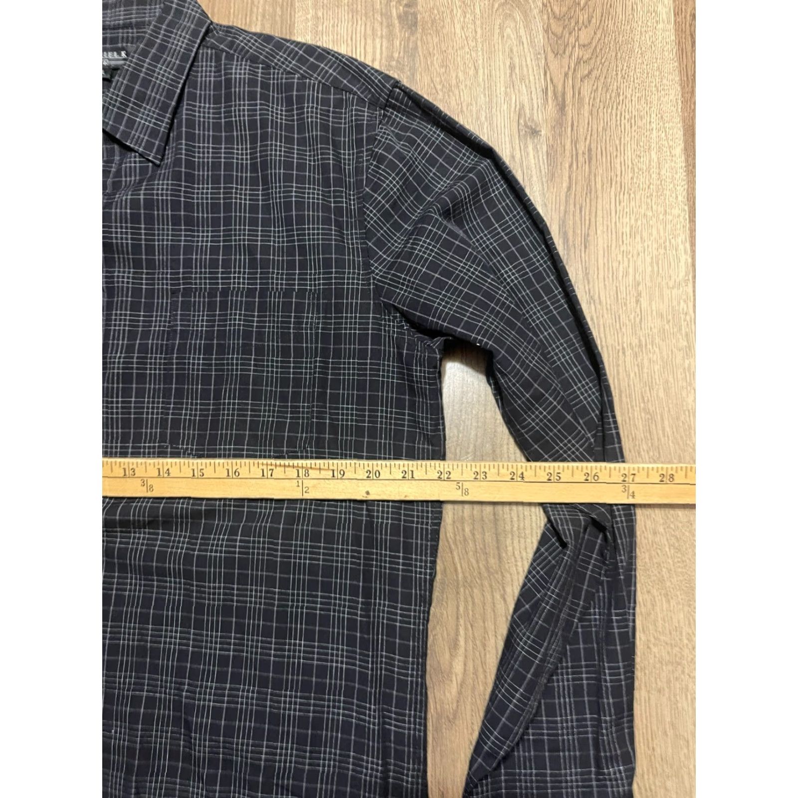 Vintage Daniel K Shirt Men L Black Plaid Button Up Long Sleeve Regular Fit Size US L / EU 52-54 / 3 - 6 Thumbnail