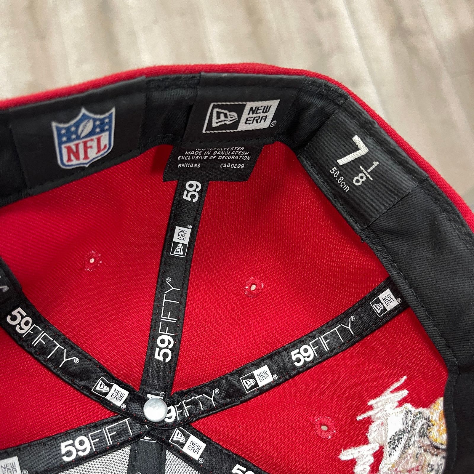 New Era New Era Scarlet San Francisco 49ers City Cluster Hat 7 1/8 Size ONE SIZE - 5 Thumbnail