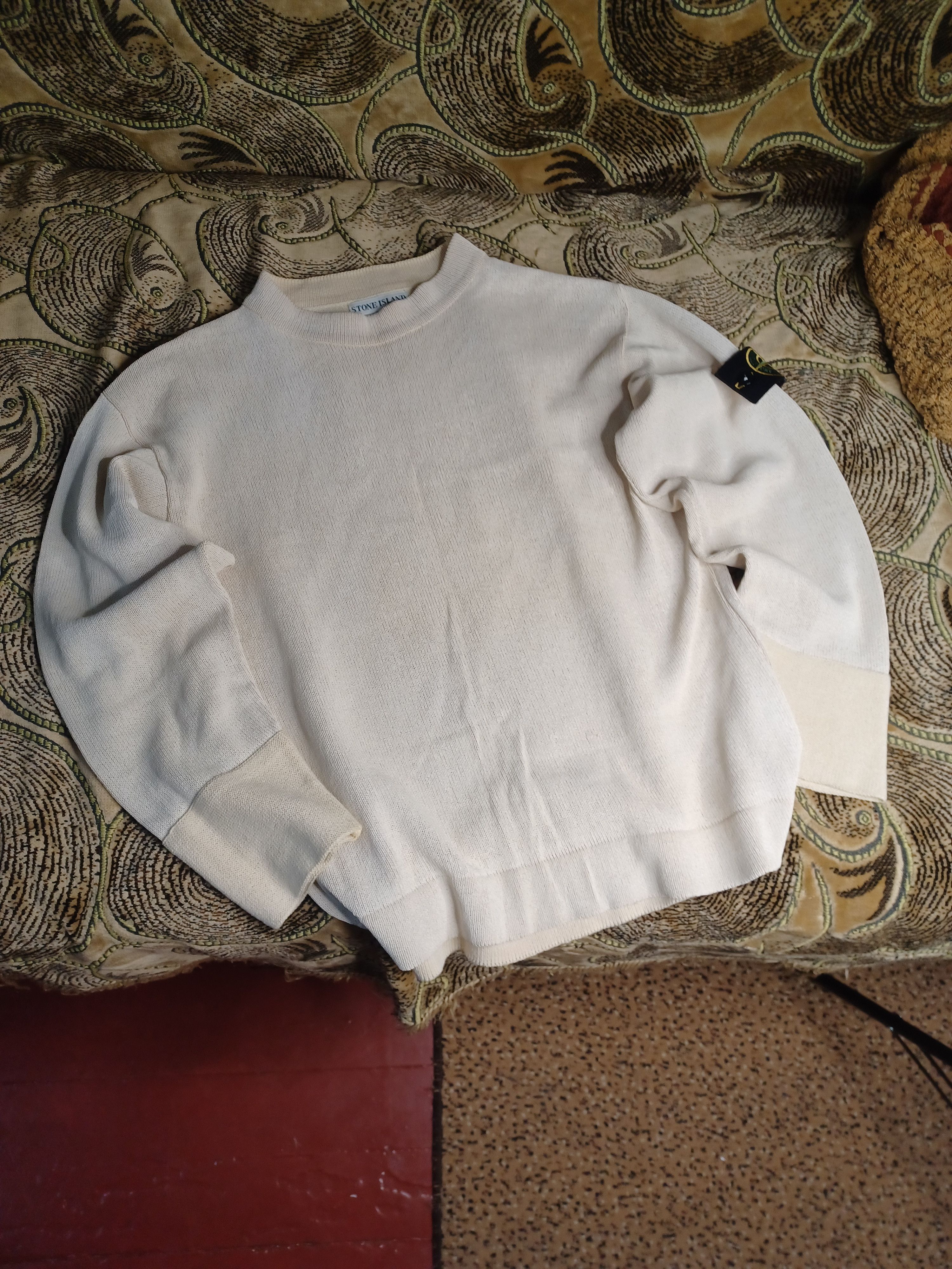 Stone Island Knit Sweater – Cream Color