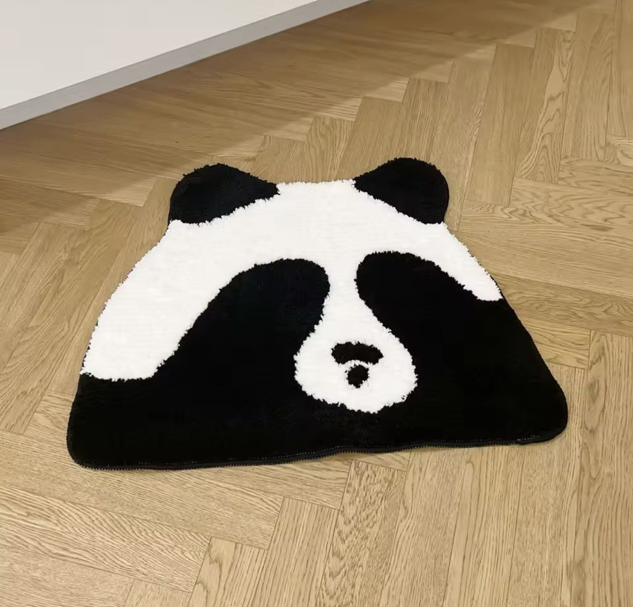 Other Cute Chinese Panda Tufting Mat Black White Size ONE SIZE - 5 Thumbnail