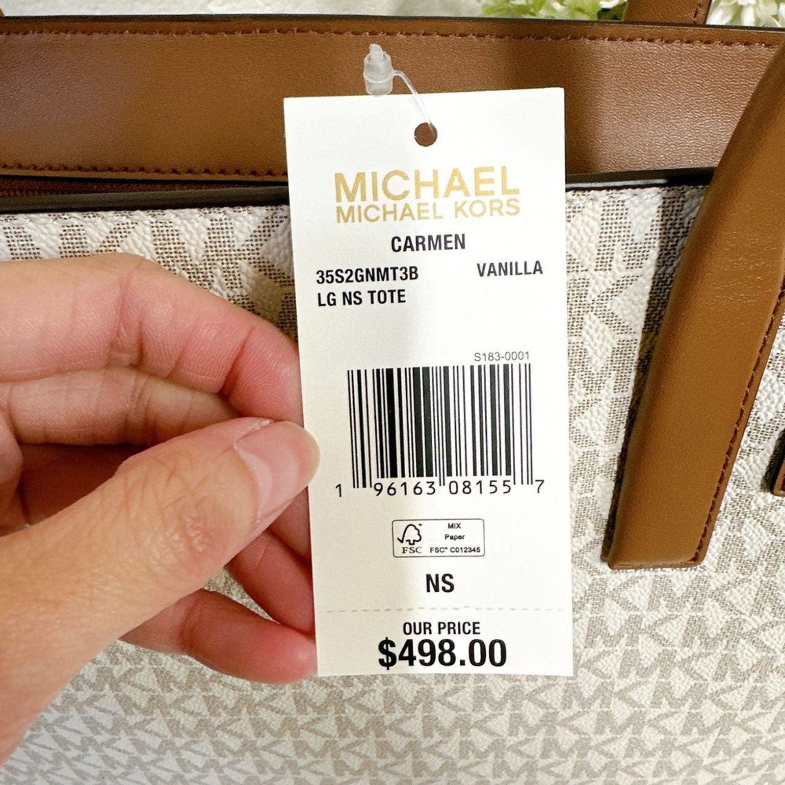 Michael Kors Michael Kors 35S2GNMT3B Tote Bag IN Beige Size ONE SIZE - 6 Thumbnail