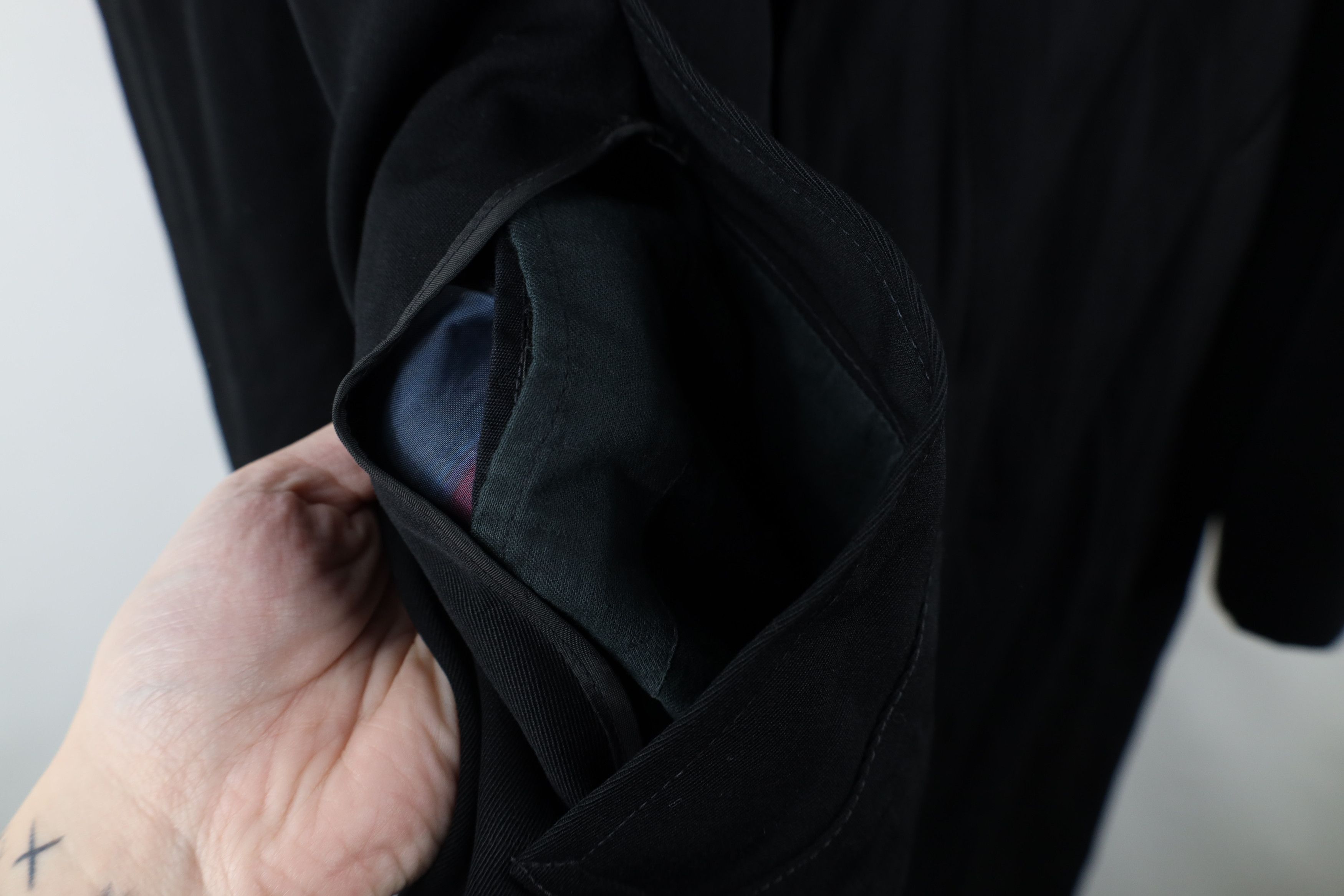 Vintage Vintage 50s 60s Streetwear Trench Coat Jacket Black USA Size US XL / EU 56 / 4 - 5 Thumbnail