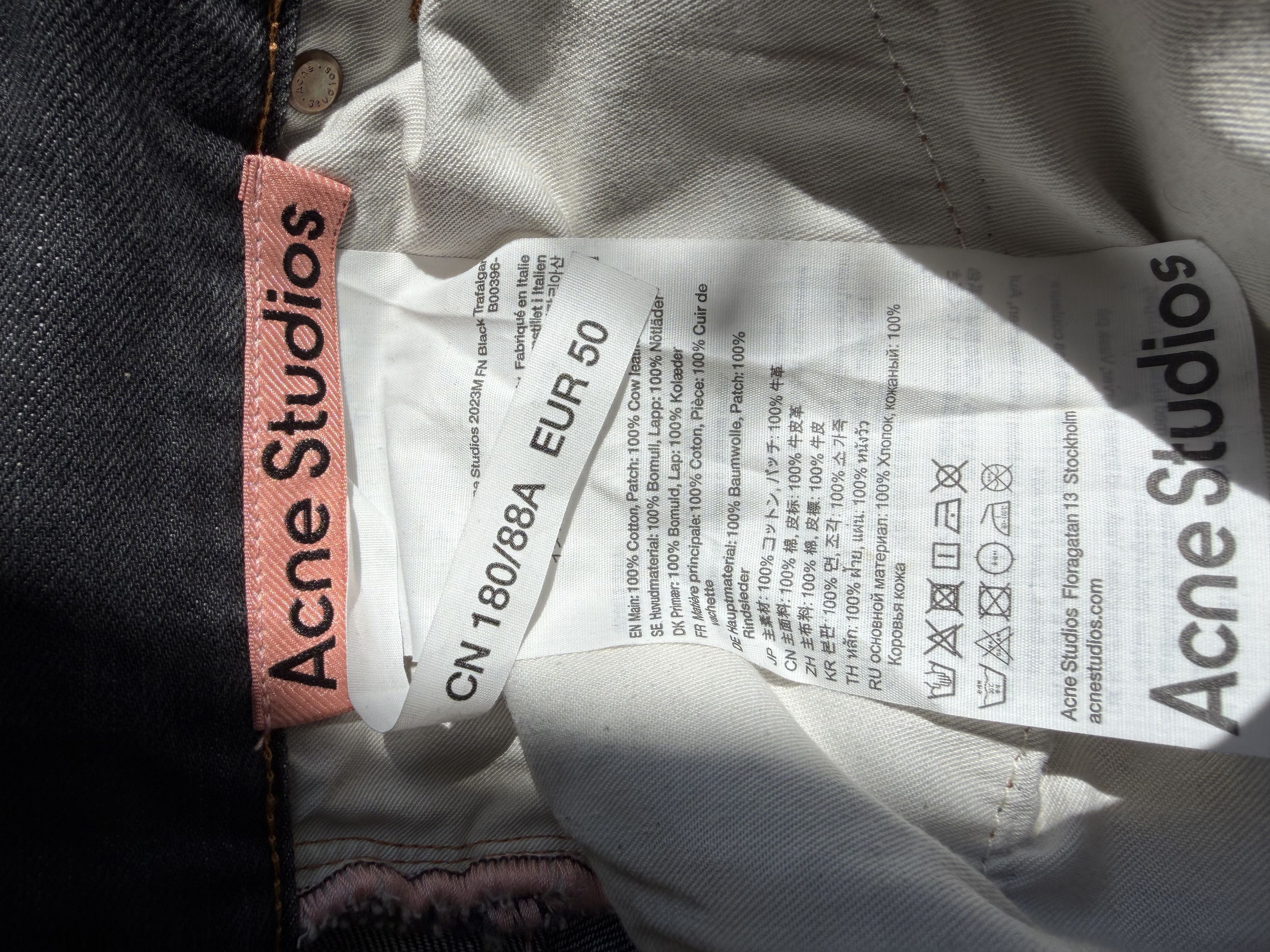 Acne Studios Acne Studios 2023M Black Trafalgar Size US 34 / EU 50 - 3 Thumbnail
