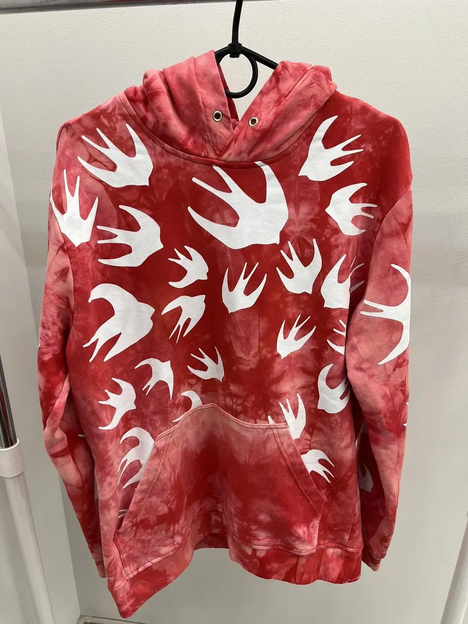 Alexander McQueen MCQ by Alexander McQueen Swallow Tie Dye Cotton Hoodie Size US L / EU 52-54 / 3 - 1 Thumbnail