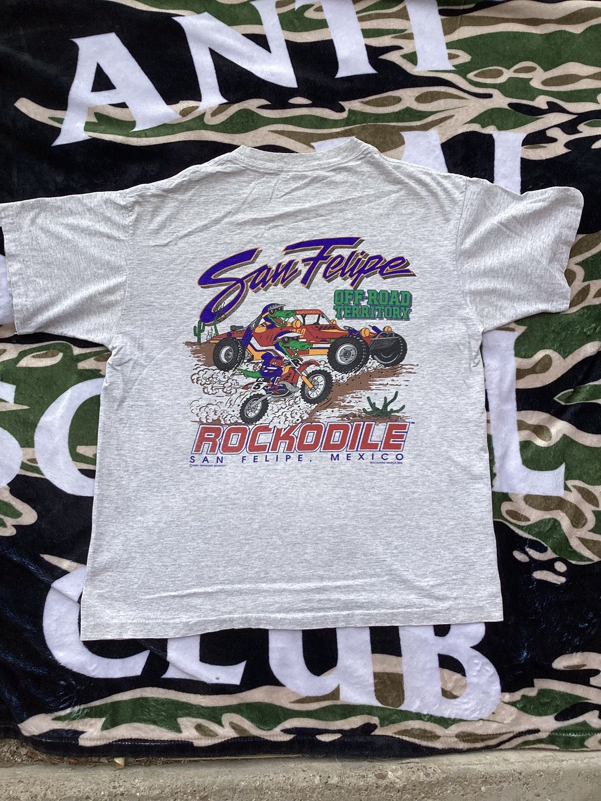 Vintage Vtg San Felipe off-road territory Baja Mexico MX racing Tee Size US L / EU 52-54 / 3 - 1 Thumbnail
